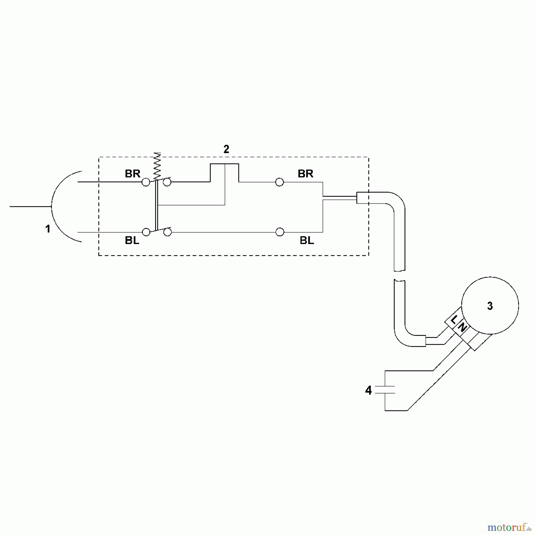  Viking Rasenmäher Elektrorasenmäher ME 545.0 C G - Schaltplan