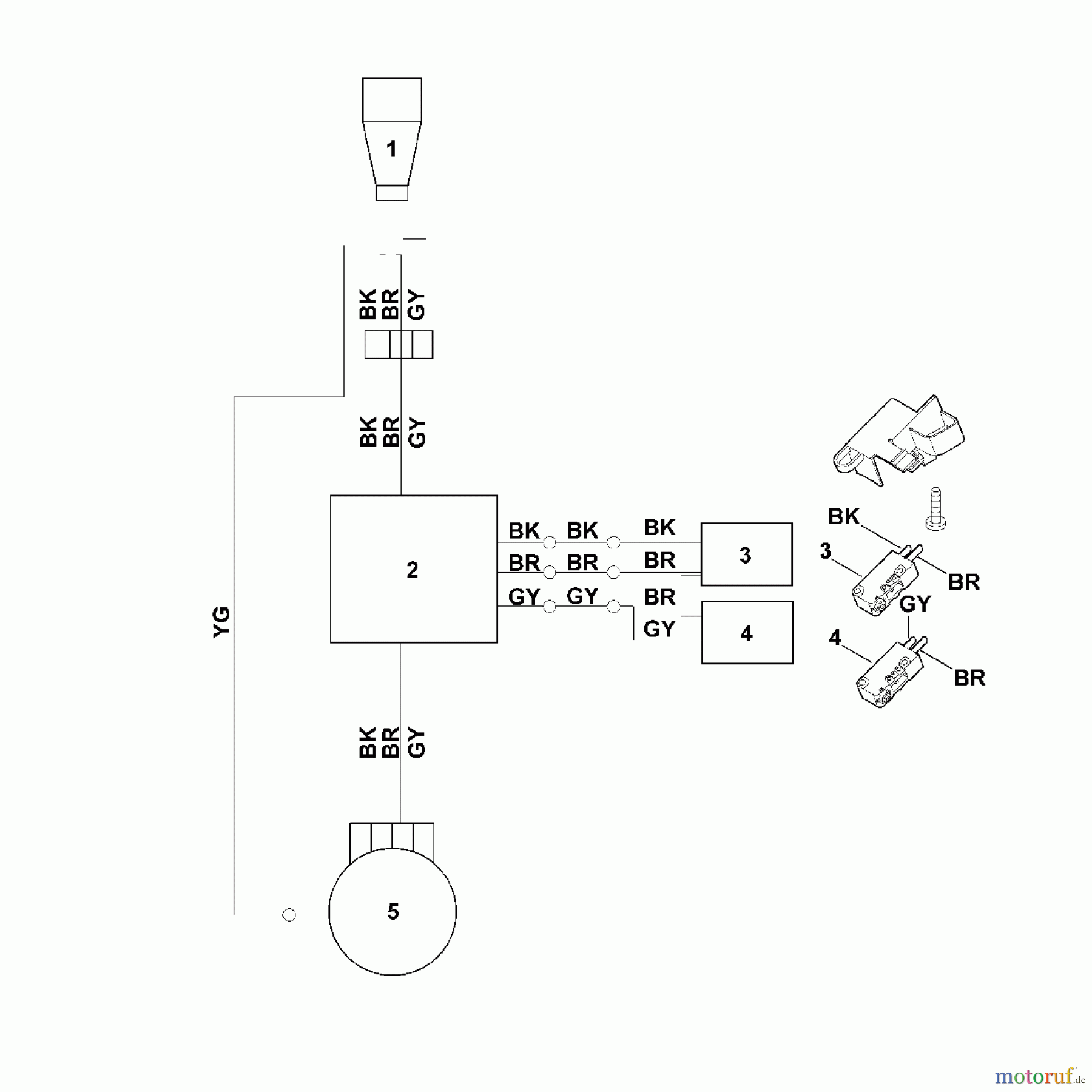  Viking Häcksler Elektro GE 450 I - Schaltplan GE 450