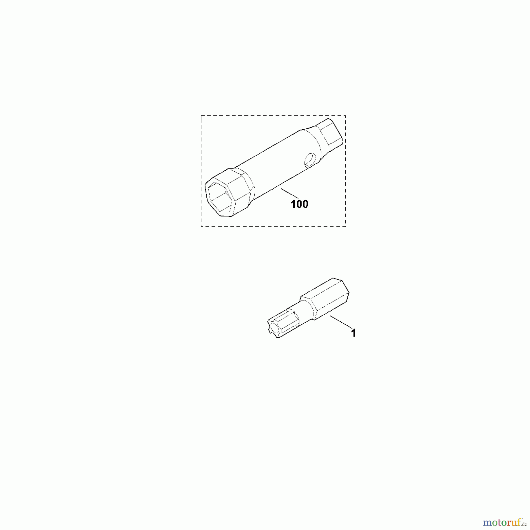  Viking Häcksler Zubehör Set 150 Häckselaufsatz C - Sonderwerkzeug