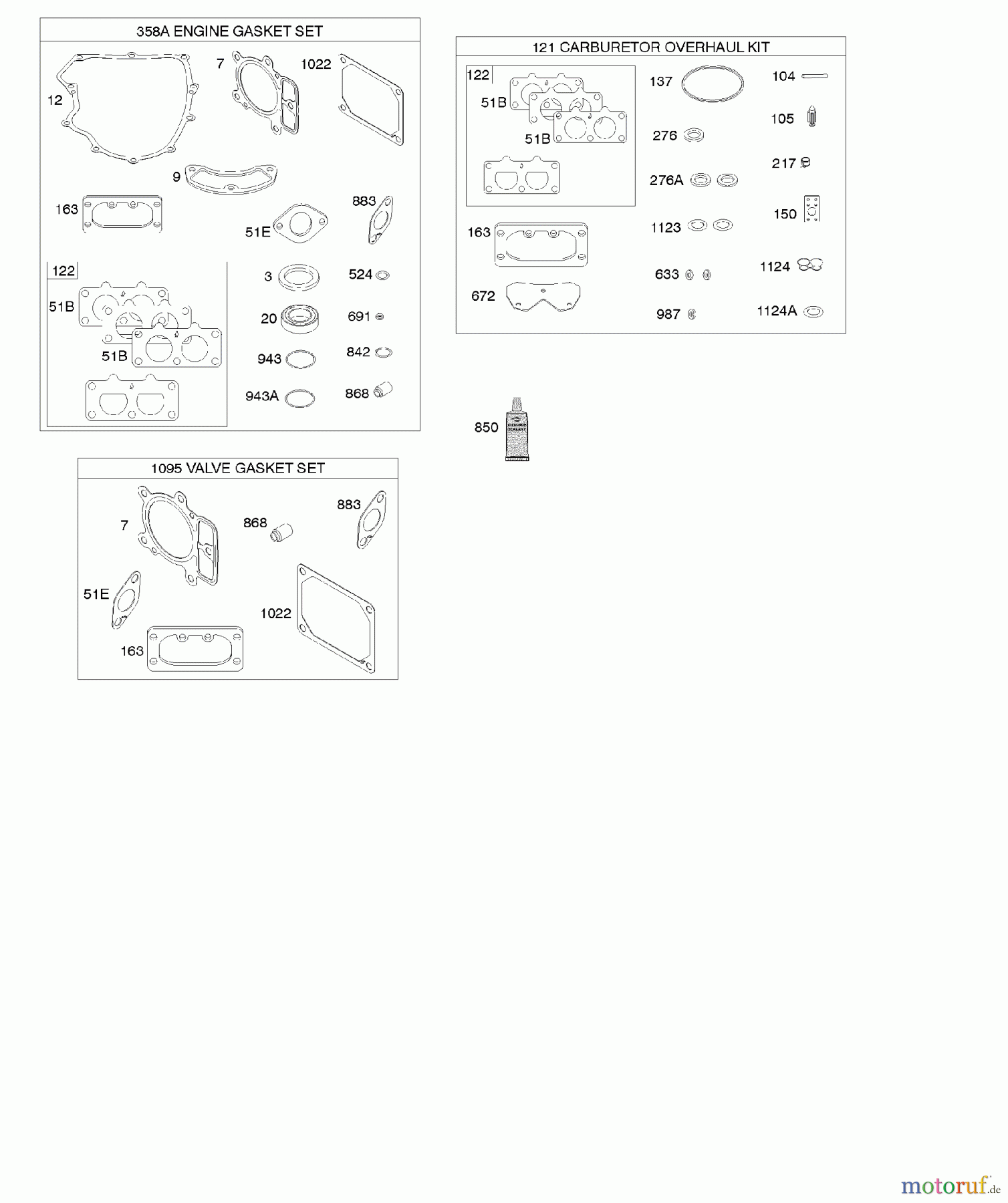  Viking Motoren B & S 44. . . 445577-0138-B1 G - Elektroanlasser