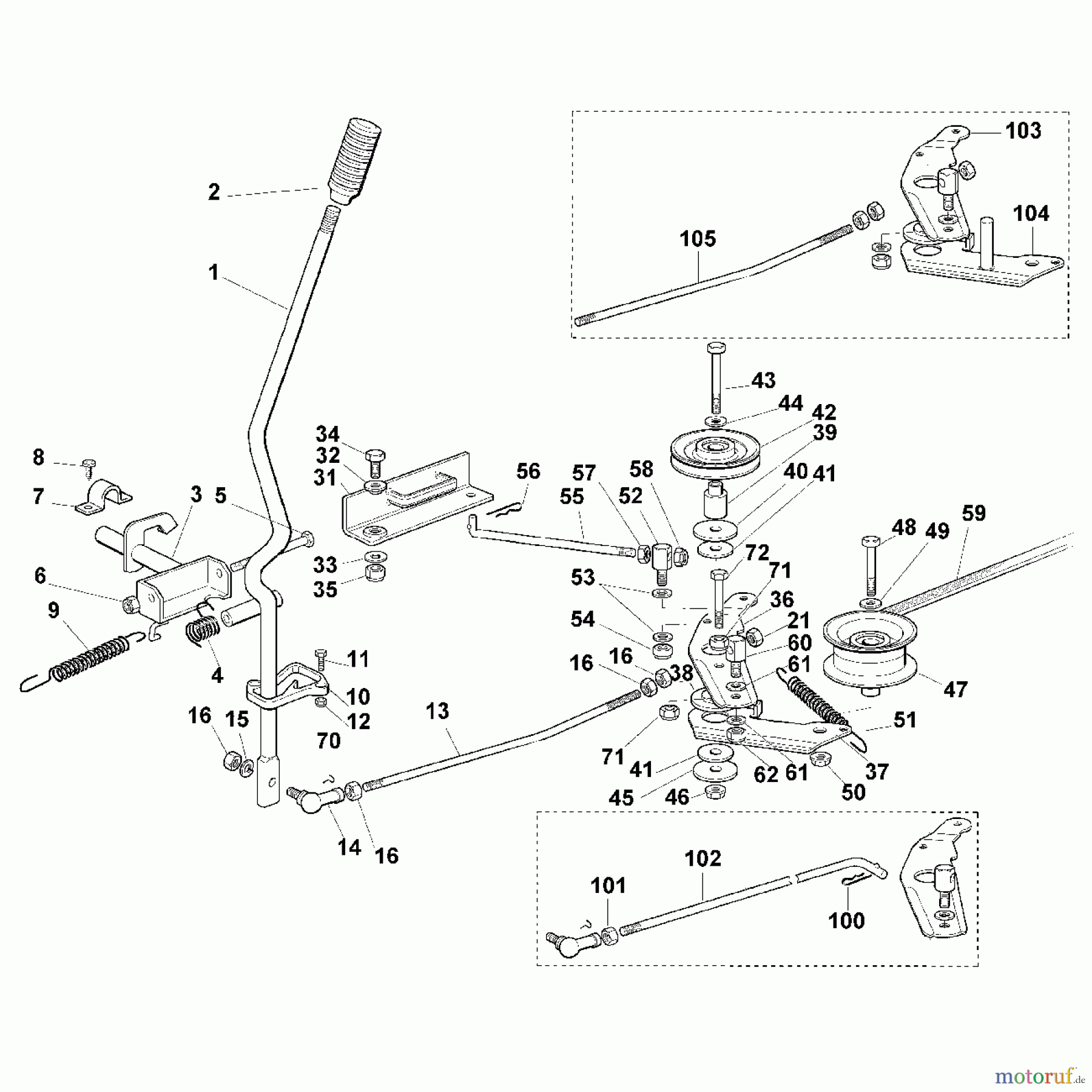  Viking Aufsitzmäher Aufsitzmäher MR 340 H - Mähwerksantrieb