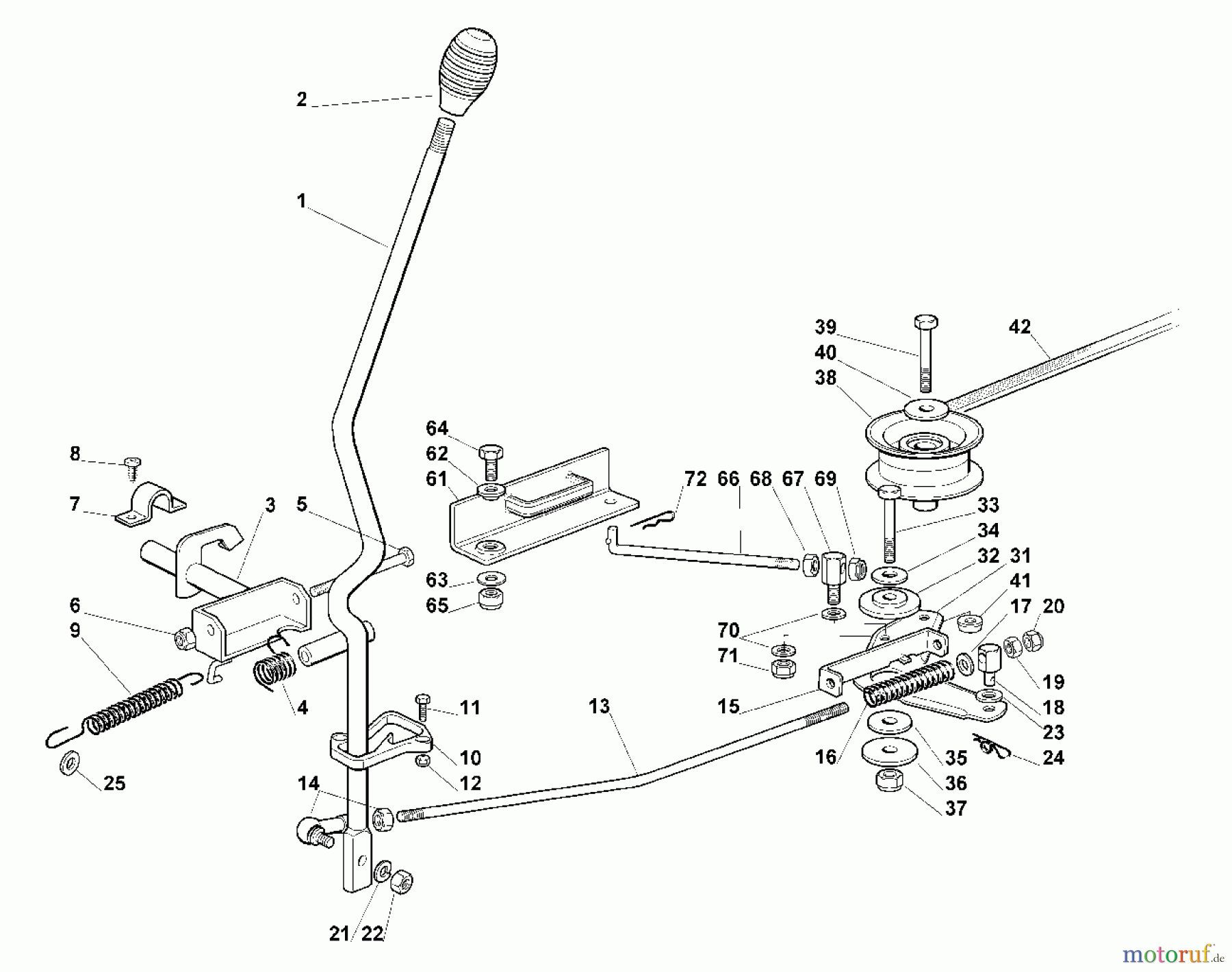  Viking Aufsitzmäher Aufsitzmäher MR 385 H - Mähwerksantrieb