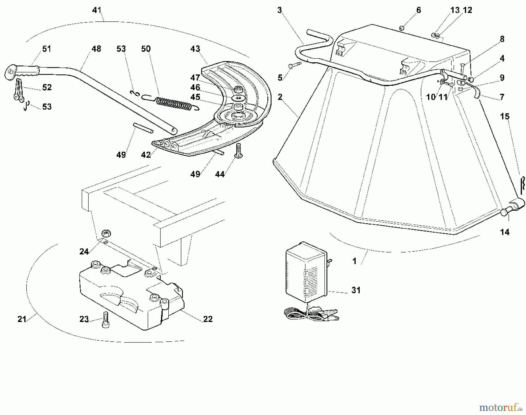  Viking Aufsitzmäher Aufsitzmäher MR 385 N - Zubehörteile