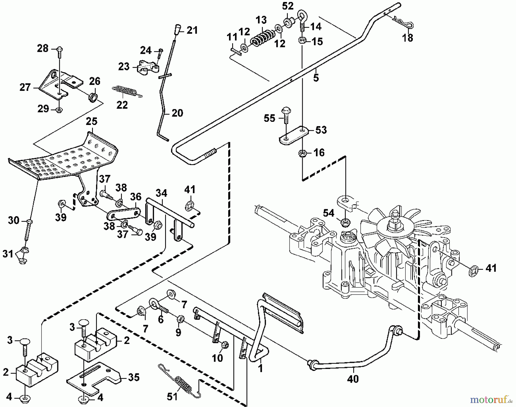  Viking Aufsitzmäher Aufsitzmäher MF 460 G - Bremse, Kupplung