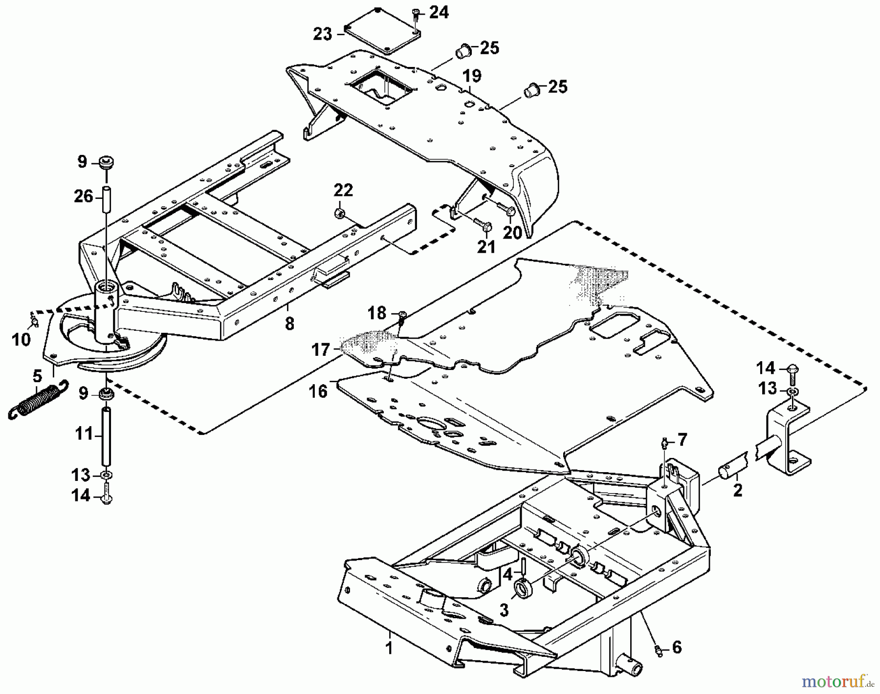  Viking Aufsitzmäher Aufsitzmäher MF 880 C - Rahmen