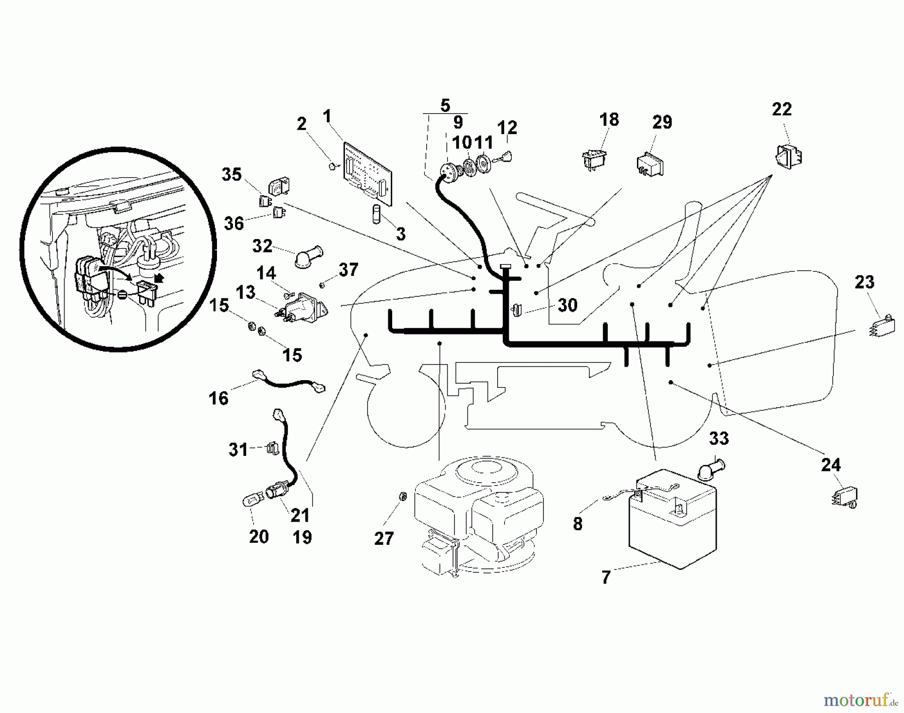  Viking Aufsitzmäher Aufsitzmäher MT 785 L - Elektrische Bauteile