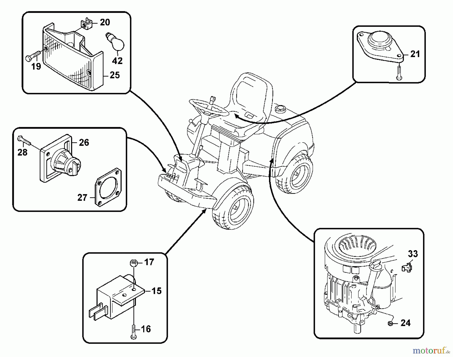  Viking Aufsitzmäher Aufsitzmäher MF 860 J - Elektrische Bauteile - 2