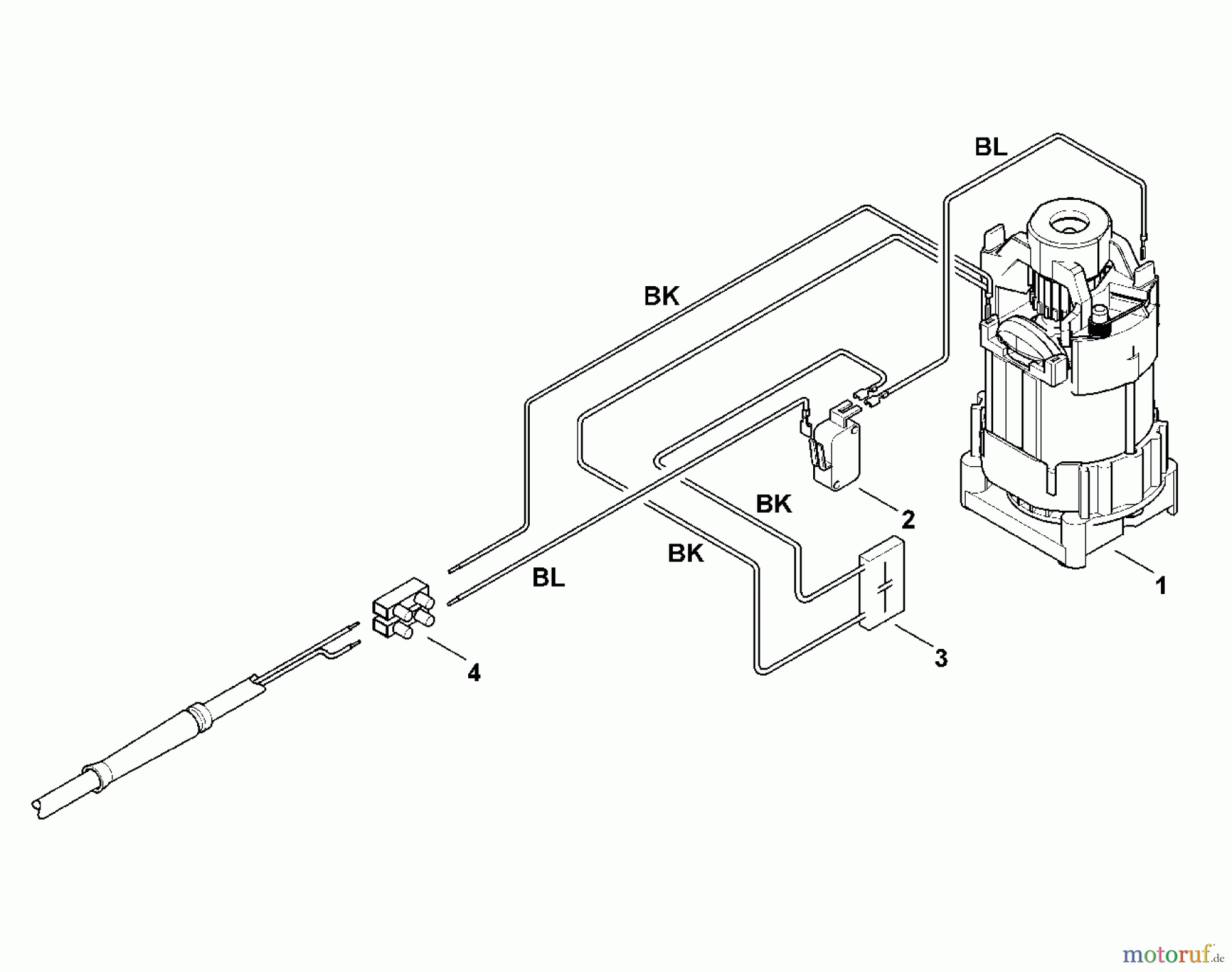  Viking Handgeführte Elektrogeräte Heckenscheren Elektro HE 615, HE 715 E - Schaltplan