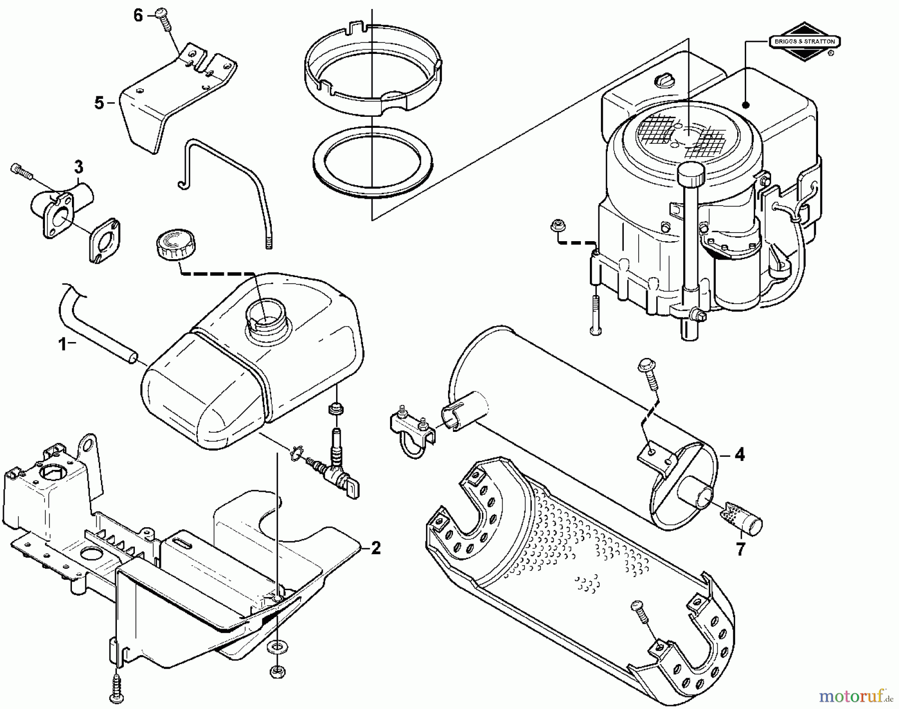  Viking Aufsitzmäher Aufsitzmäher MF 460 I1 - Motor (f. ältere Bauart)