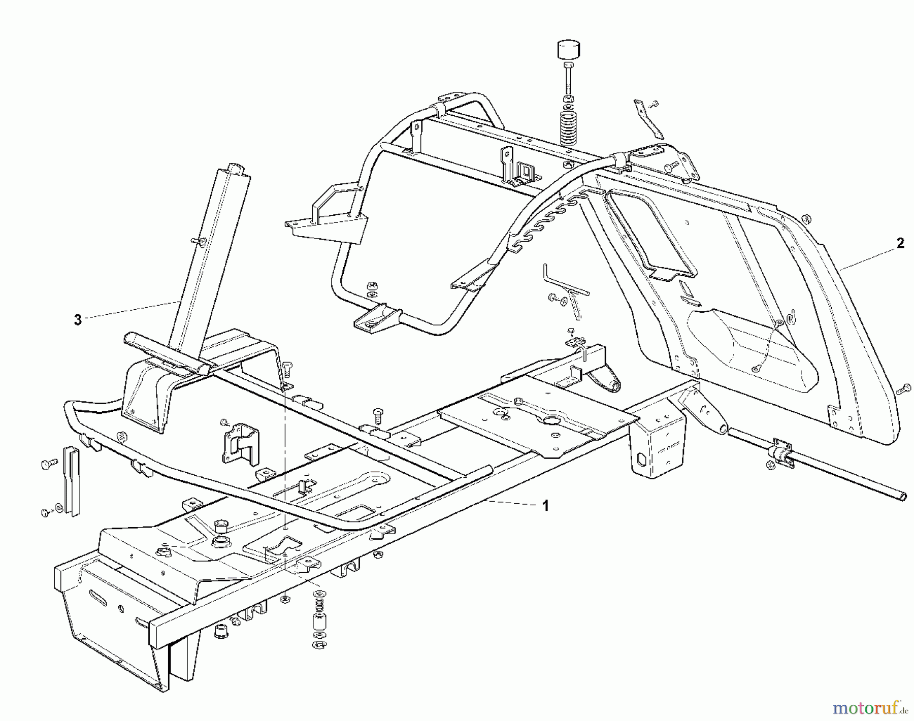  Viking Aufsitzmäher Aufsitzmäher MR 345 A1 - Rahmen (f. ältere Bauart)