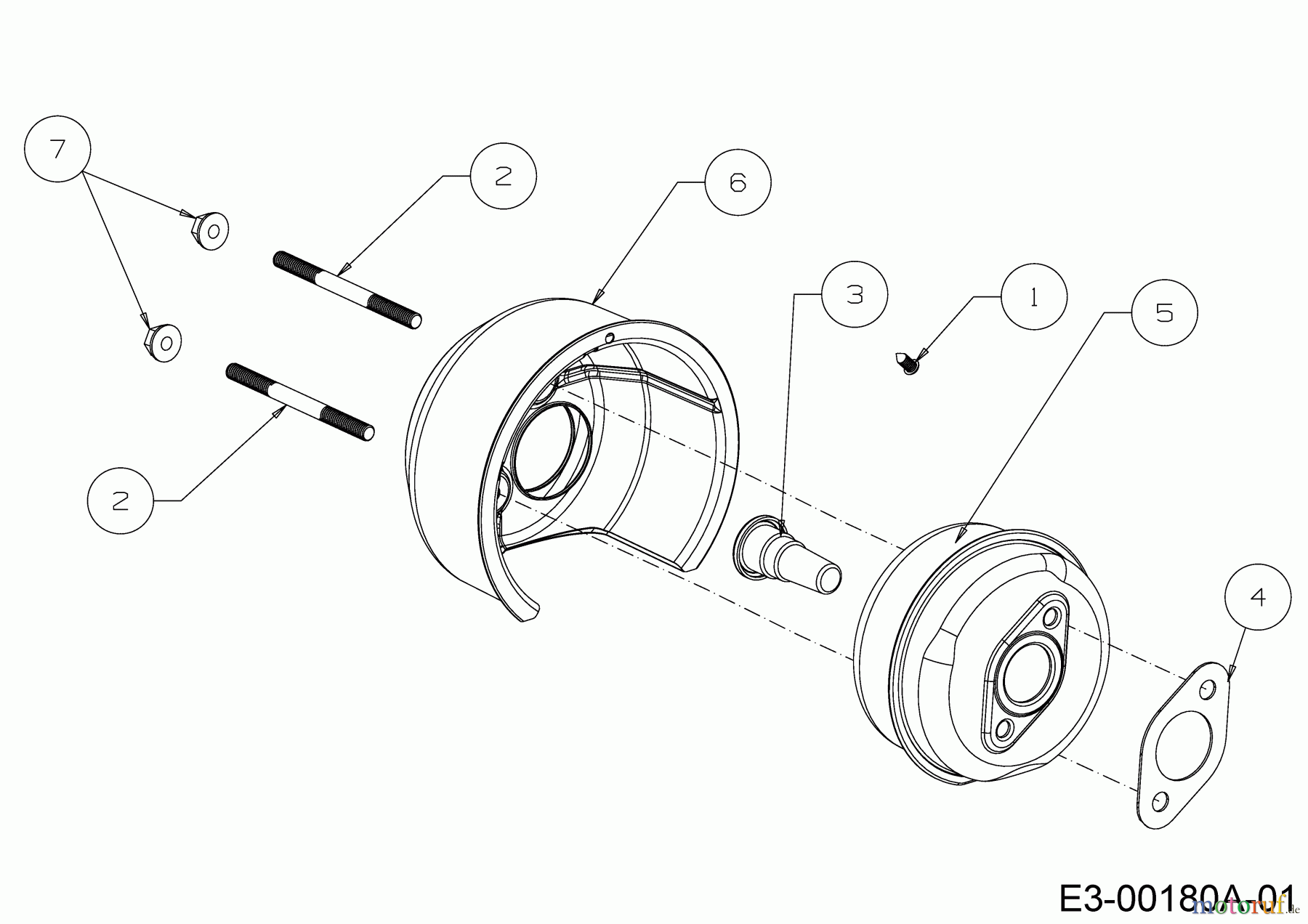  MTD-Motoren Vertikal 1T65NUB 752Z1T65NUB  (2018) Auspuff