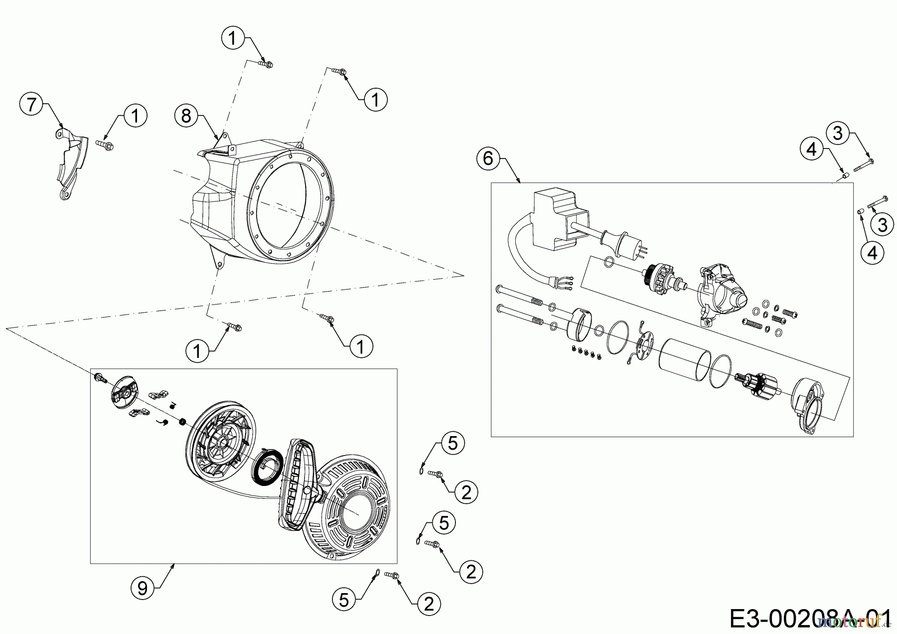  MTD-Motoren Horizontal 370-JHA 752Z370-JHA  (2019) Elektrostarter, Reversierstarter