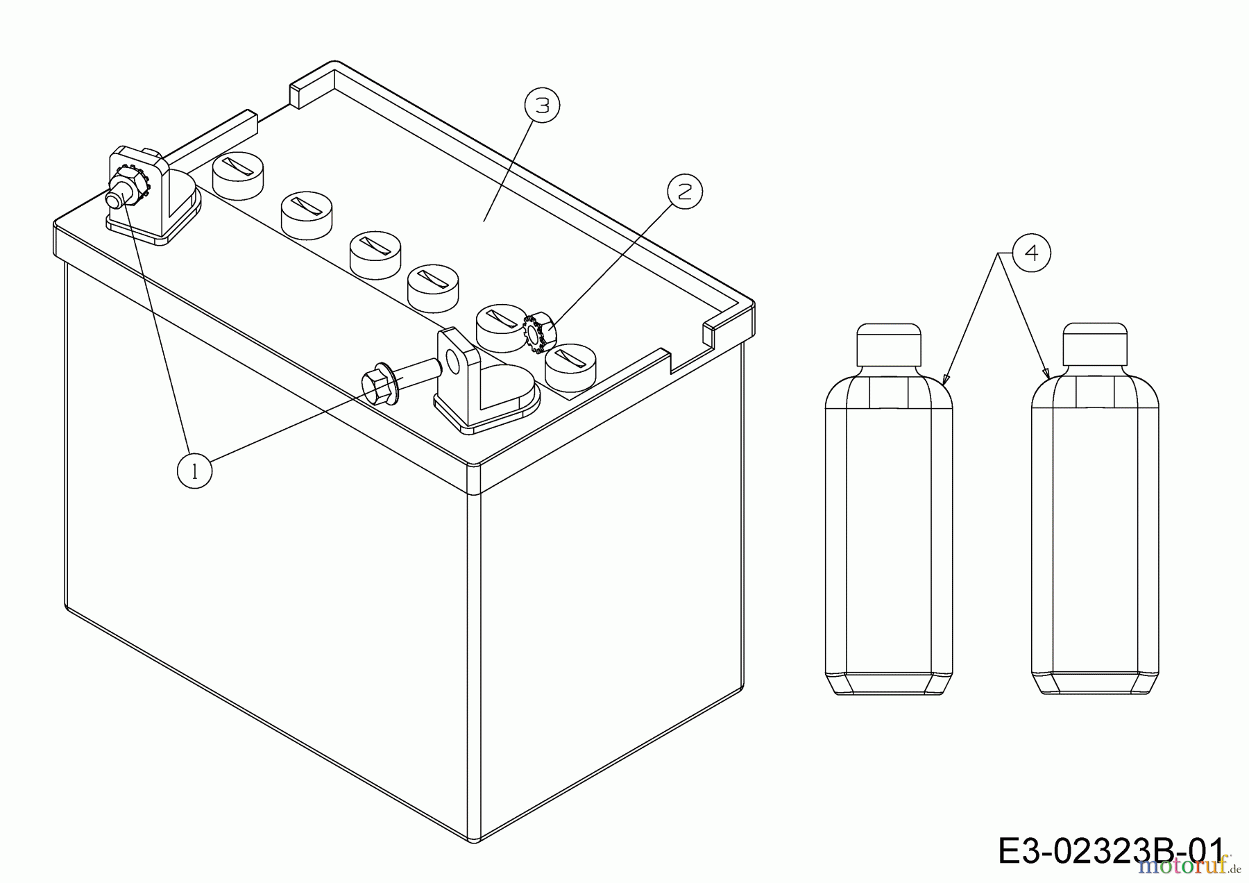  MTD Rasentraktoren Optima LN 165 H 13IN71KN678  (2020) Batterie