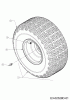MTD 420/38 13A2765F308 (2018) Ersatzteile Räder hinten 20x8