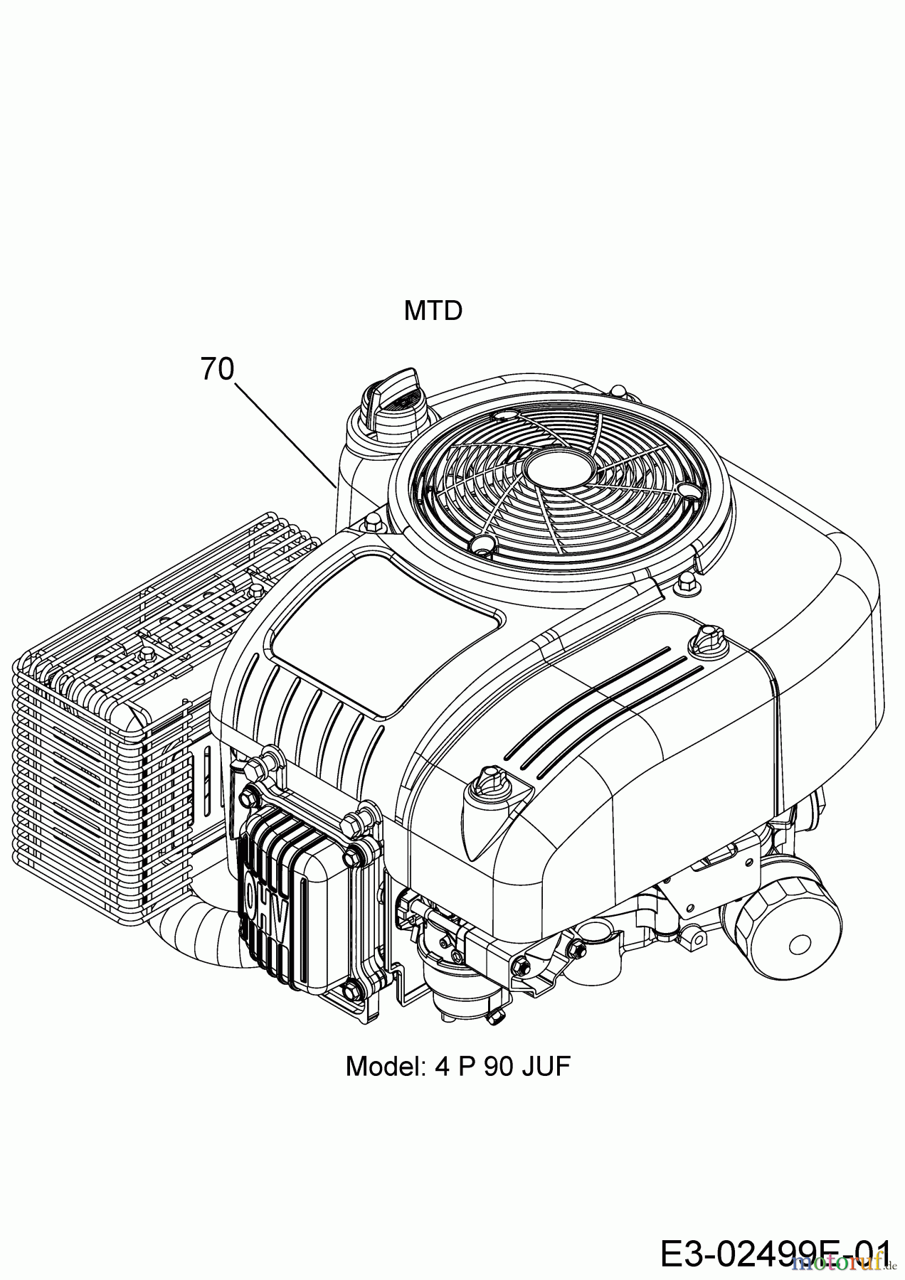  MTD Rasentraktoren 420/38 13A2765F308  (2018) Motor MTD