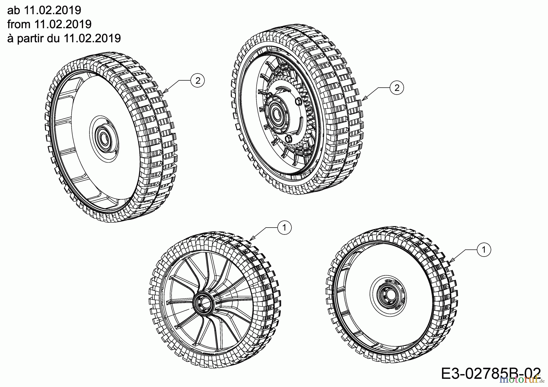  MTD Motormäher mit Antrieb Smart 53 SPBS 12C-PY5L600 (2019) Räder ab 11.02.2019