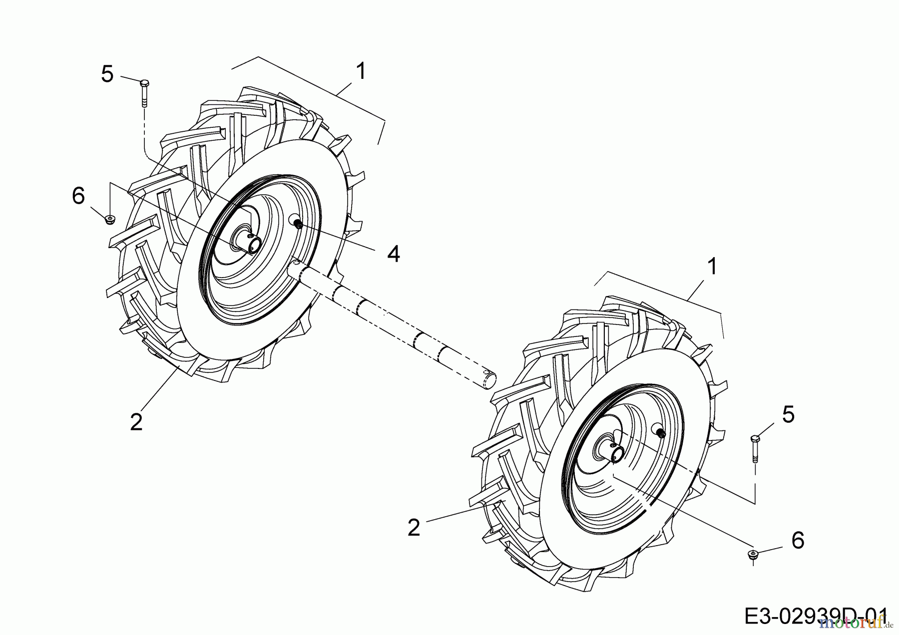  MTD Motorhacken T/450 21AB454B678  (2019) Räder