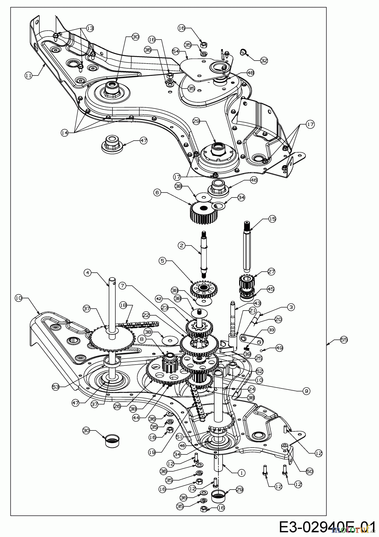  MTD Motorhacken T/450 21AB454B678  (2019) Getriebe