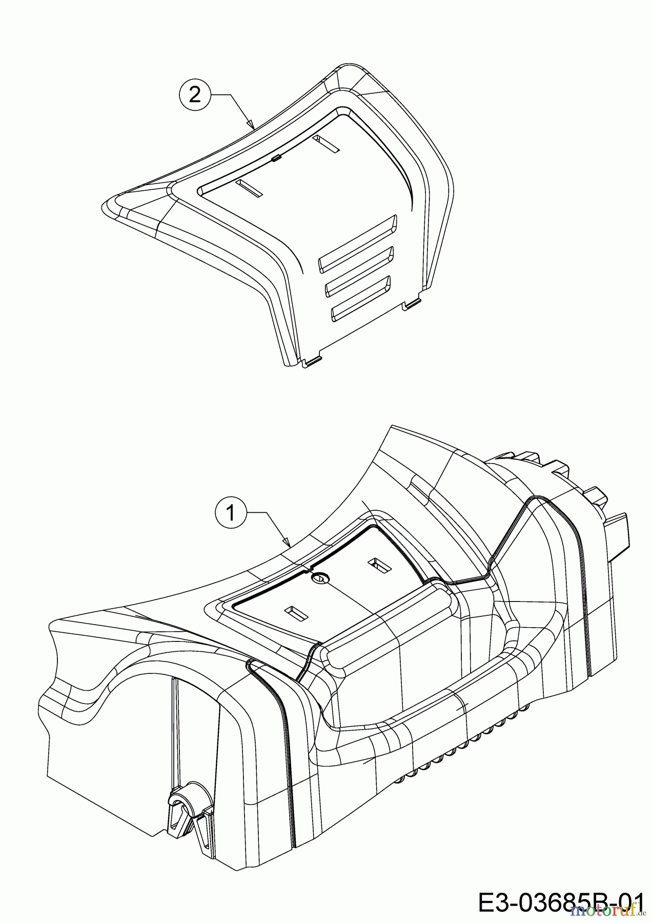  Mr.Gardener Motormäher HW 42 B 11A-LL5B629  (2019) Abdeckung Vorderachse