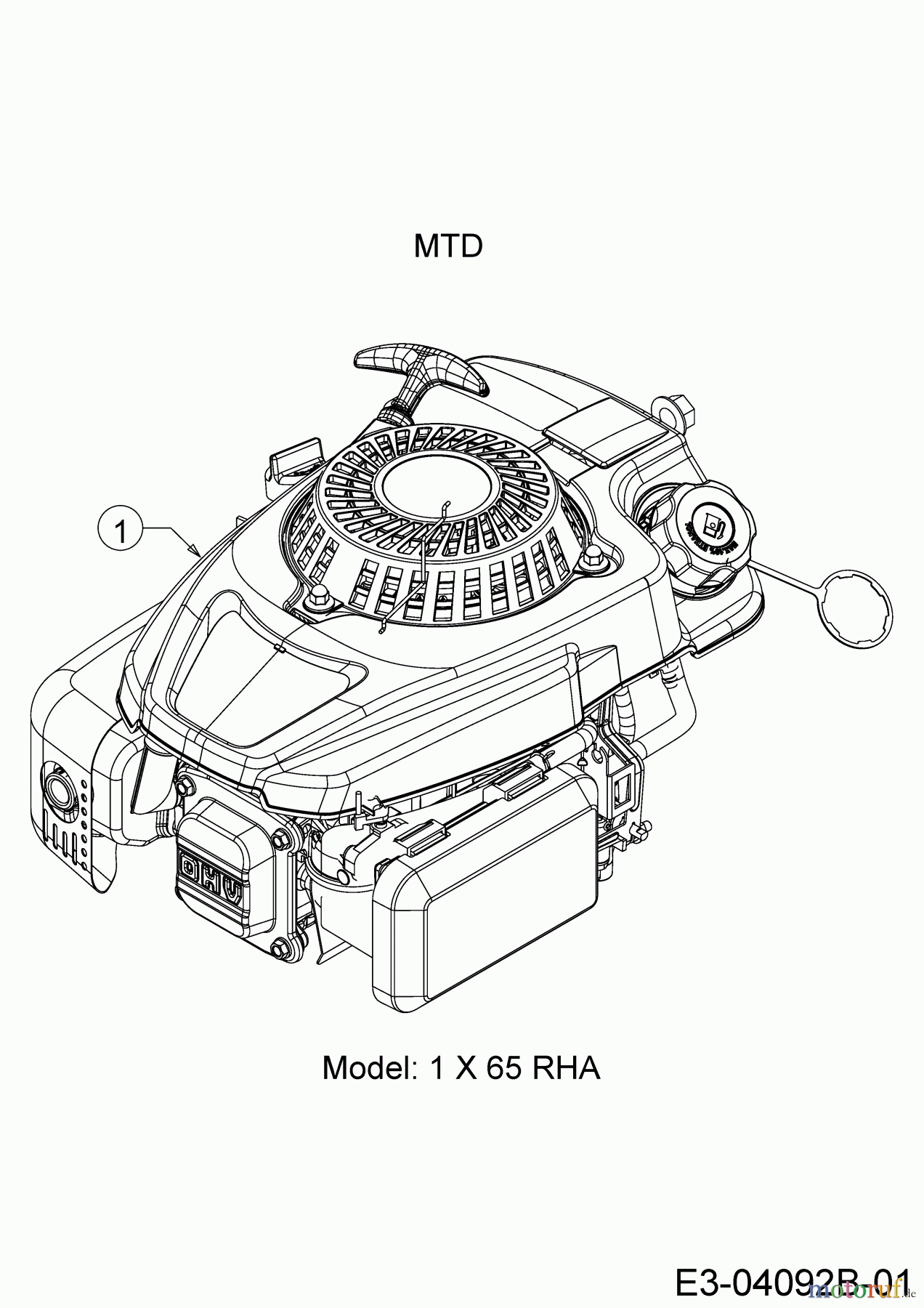  MTD Motormäher mit Antrieb Smart 53 SPO 12B-PCJ6600 (2020) Motor MTD