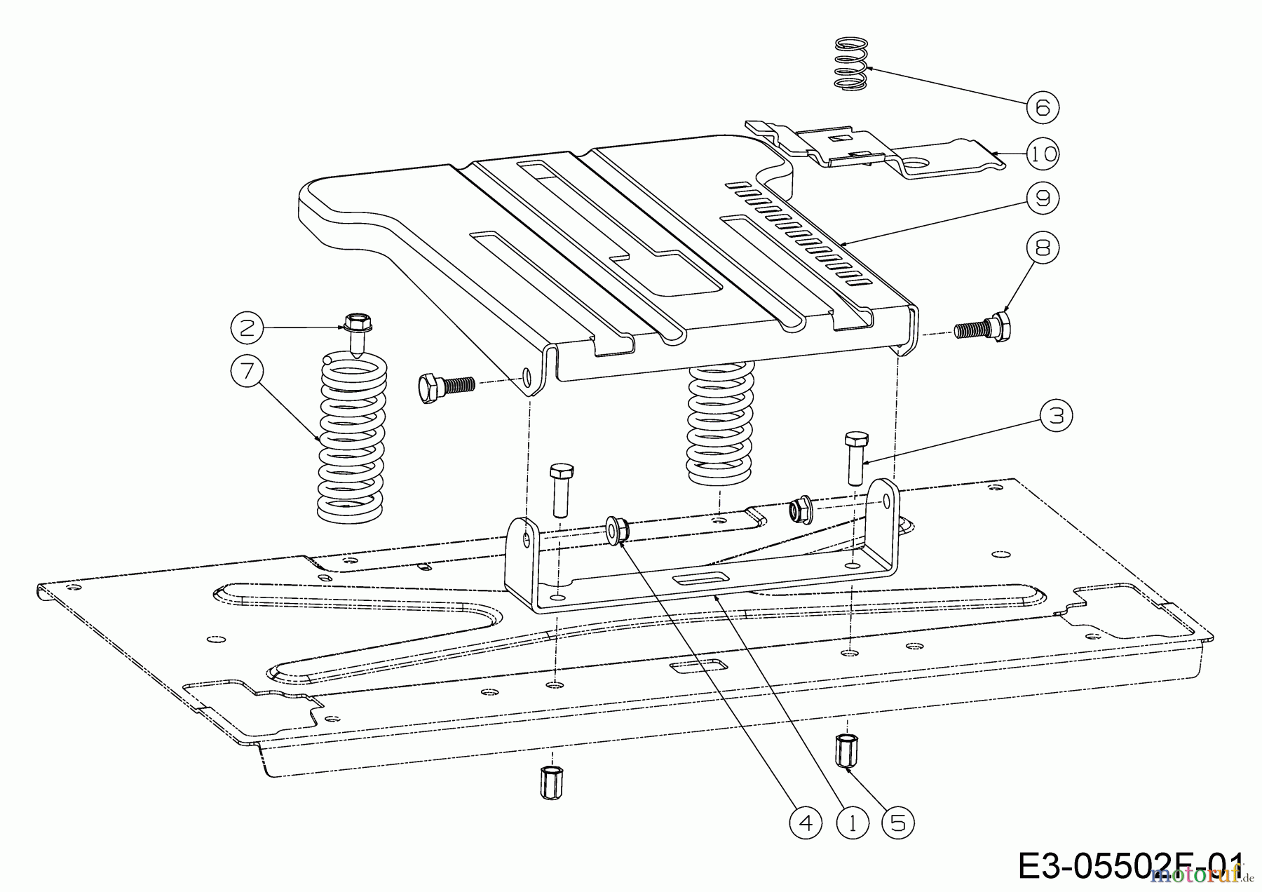  MTD Zero Turn Z 170 DH 17AMCACS678  (2019) Sitzträger