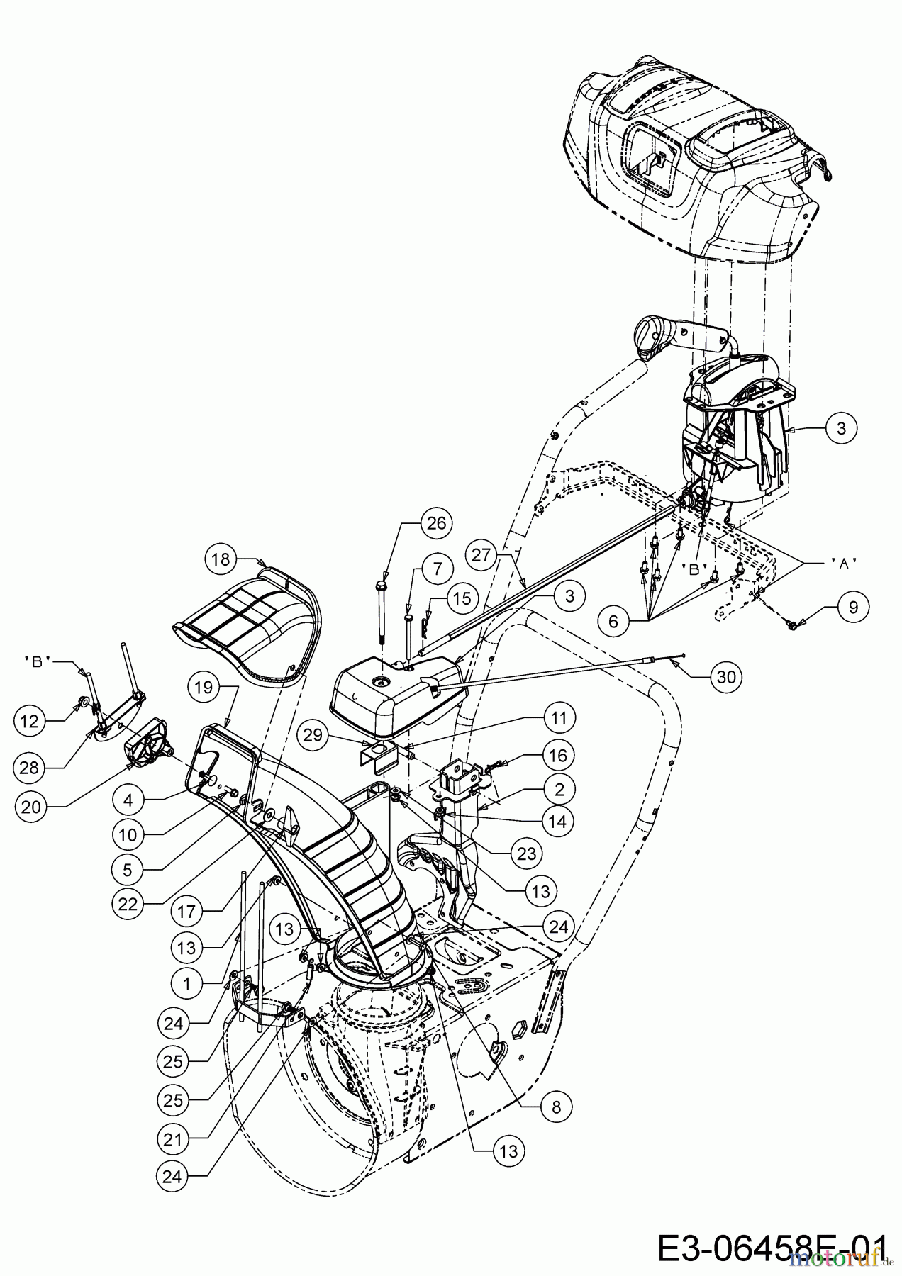  MTD Schneefräsen Optima ME 76 31AY5ET5678  (2020) Auswurfschacht, Joystick