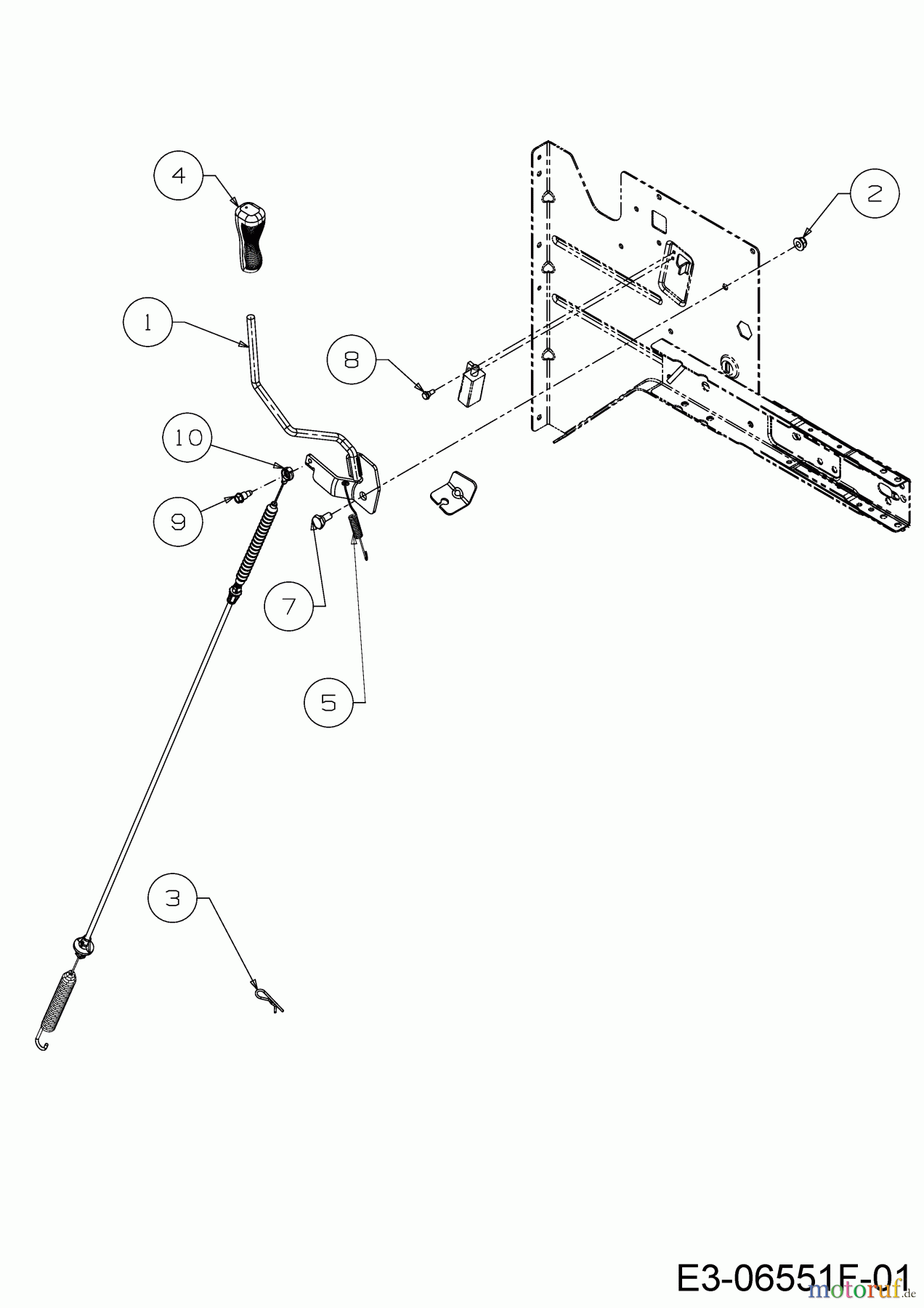  Helington Rasentraktoren H 92 T 13A776KE686  (2019) Mähwerkseinschaltung