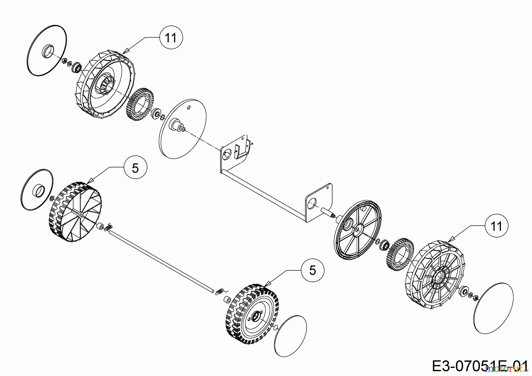  MTD Motormäher mit Antrieb Smart 395 SPO 12CBB1SJ600  (2019) Räder