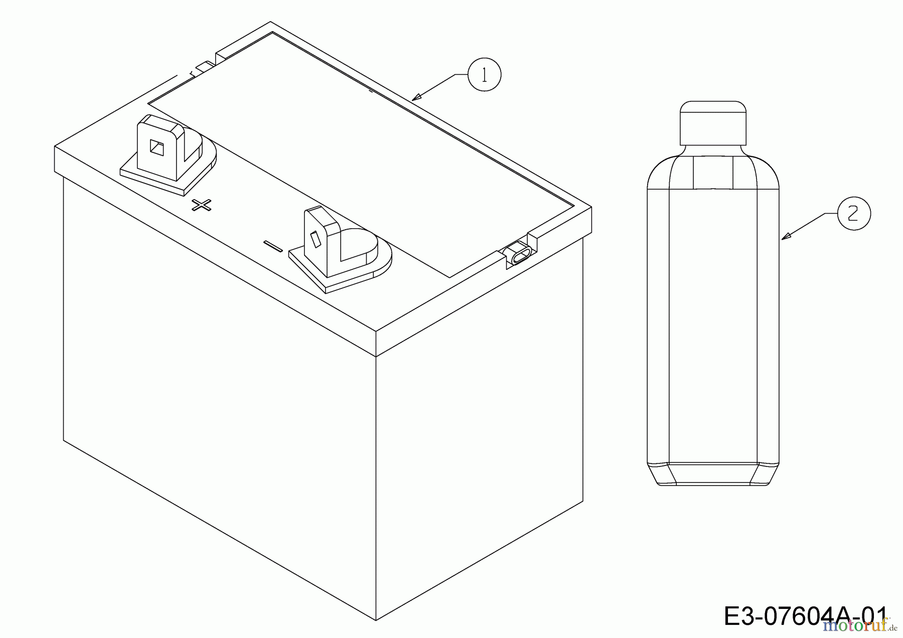  MTD Zero Turn Z 170 DH 17AMCACS678  (2019) Batterie