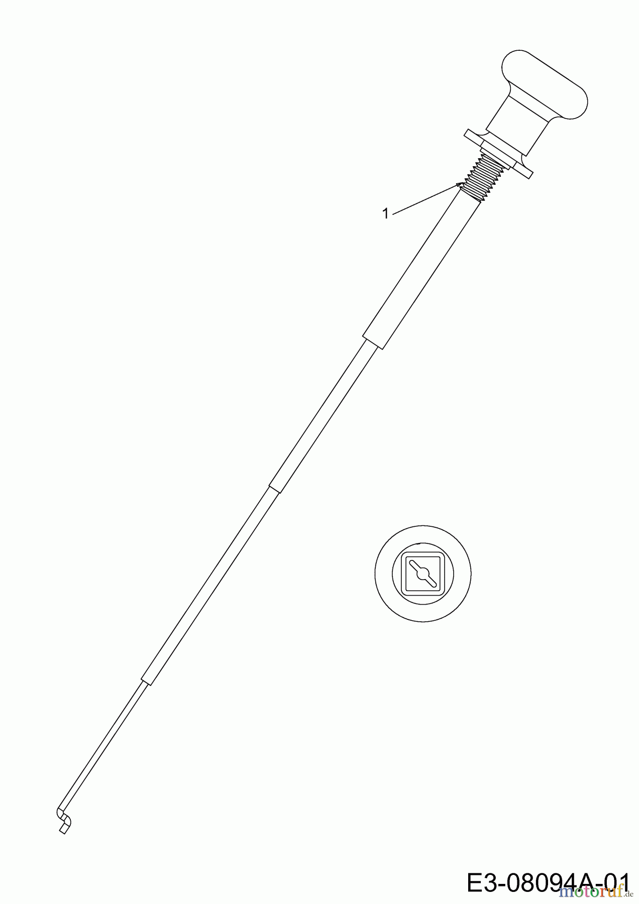  Helington Rasentraktoren H 107 HK 13BG79KG686  (2020) Chokezug