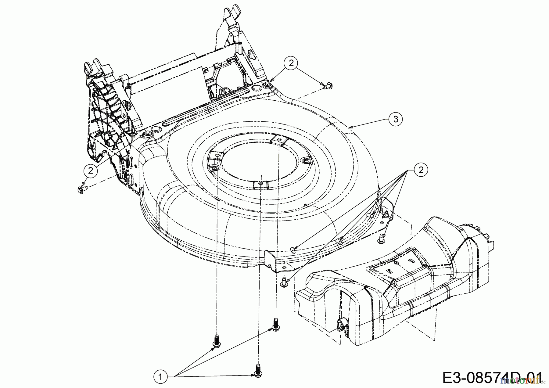  MTD Motormäher Smart 42 PO 11C-LAMG600 (2020) Mähwerksgehäuse