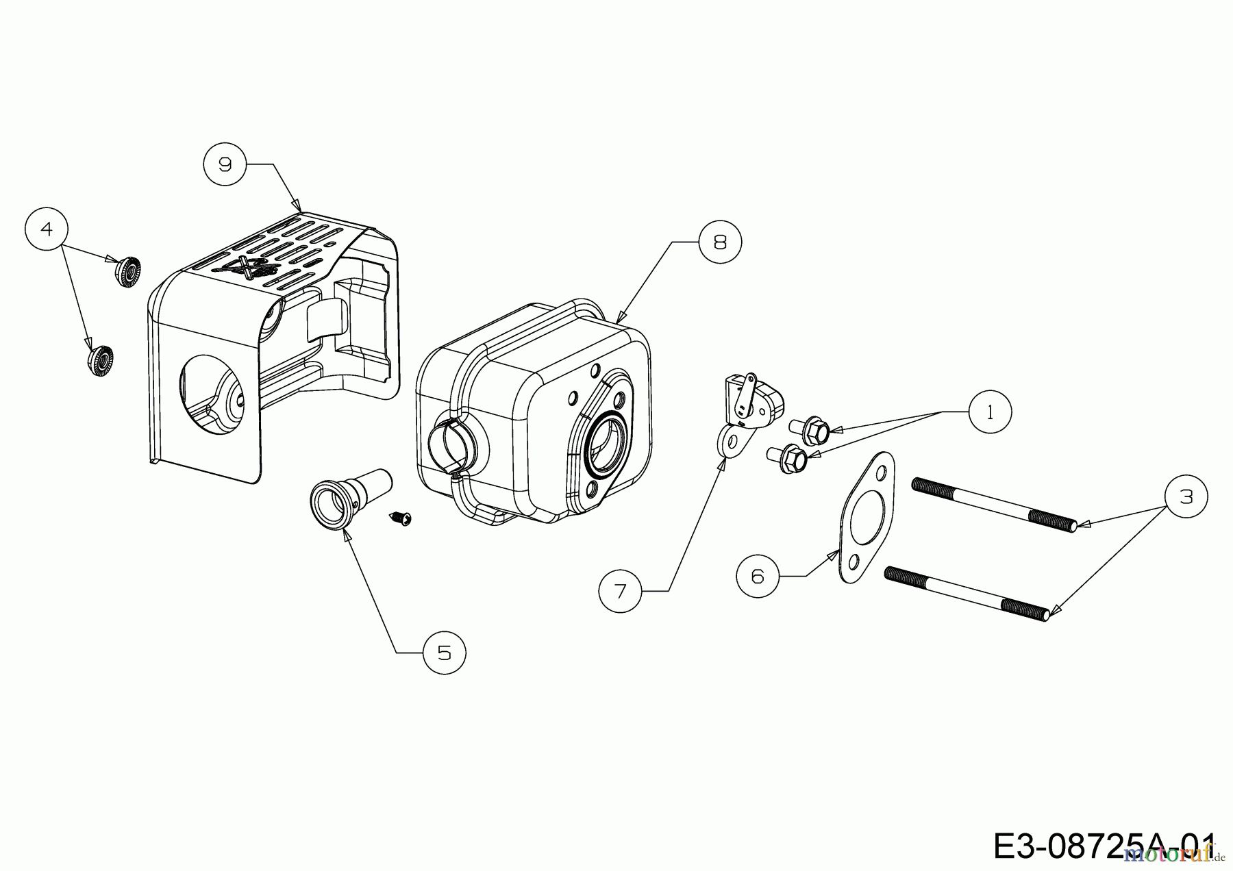  MTD-Motoren Vertikal 6X70RHA 752Z6X70RHA  (2019) Auspuff