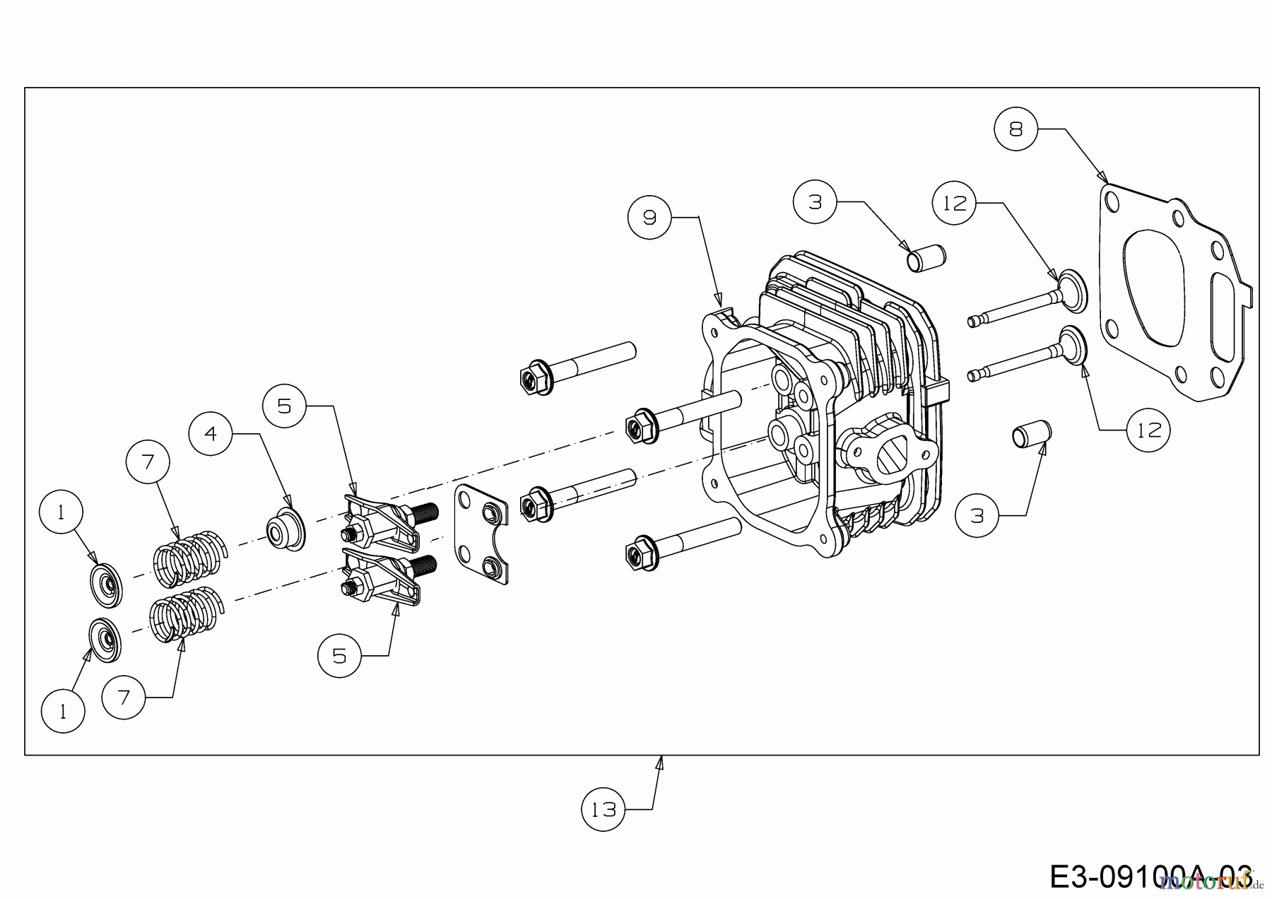  MTD-Motoren Vertikal 1X65RHA 752Z1X65RHA (2019) Zylinderkopf