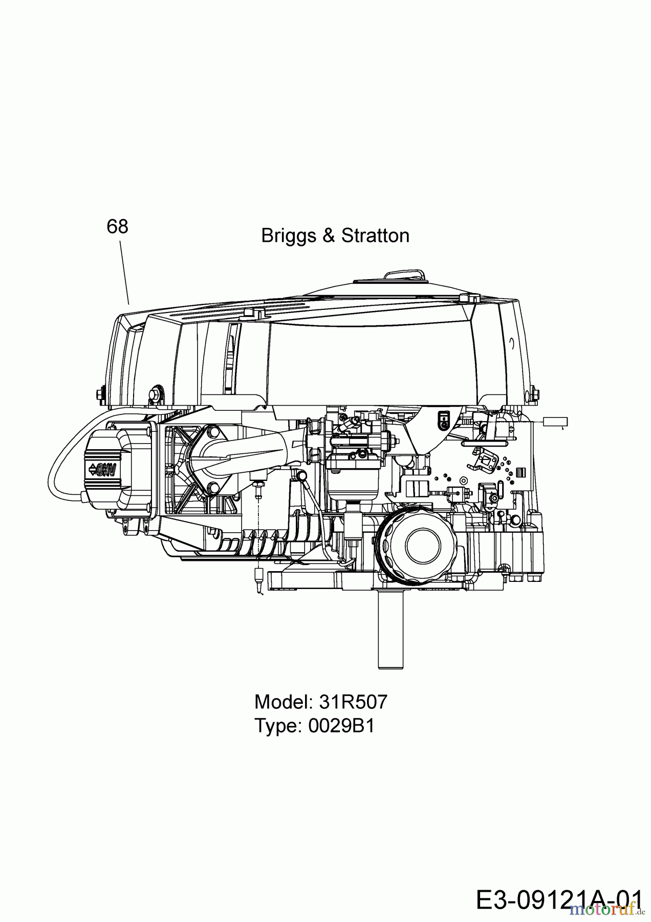  Mastercut Rasentraktoren Mastercut 92-155 ab 2017 13IM765E659  (2019) Motor Briggs & Stratton