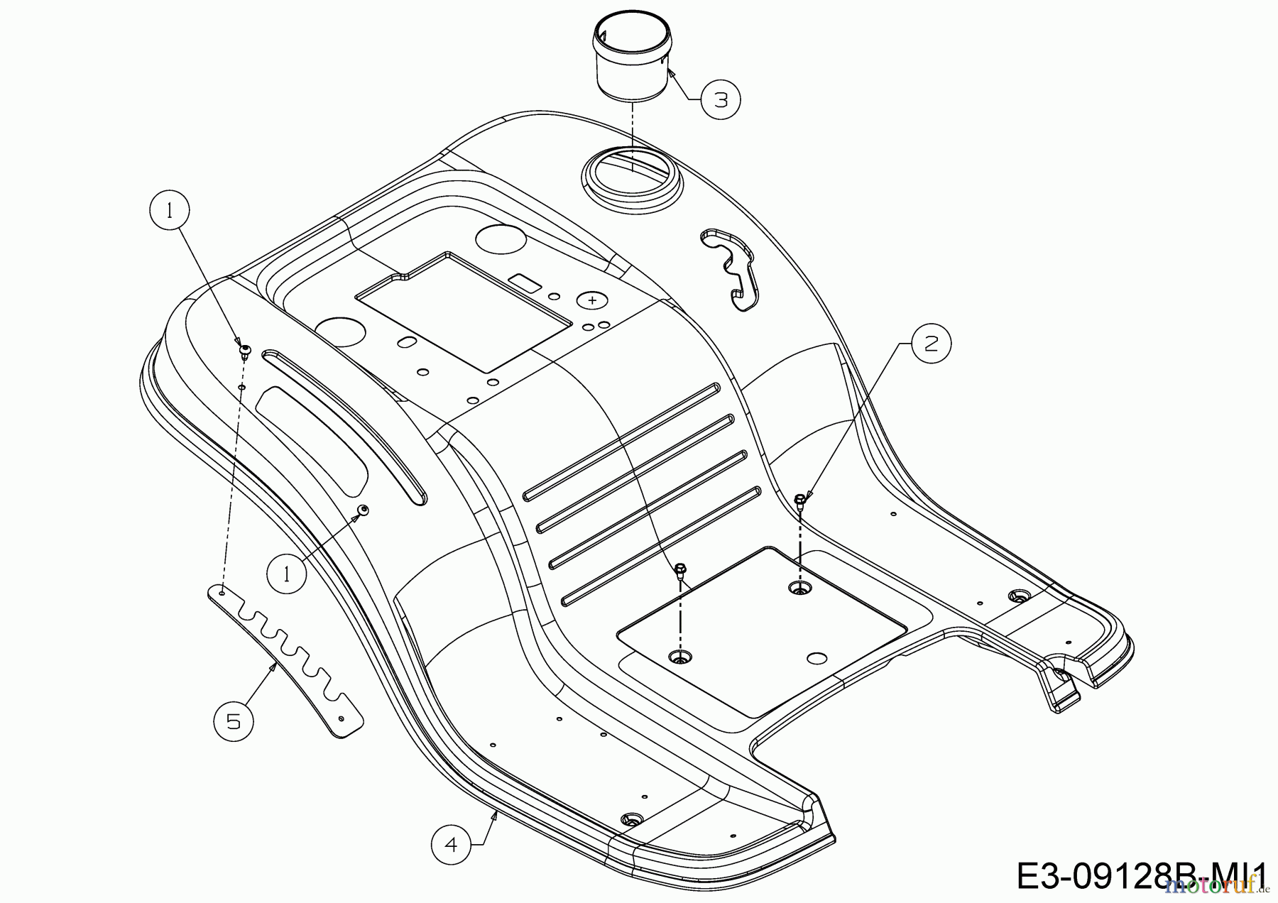  Verts Loisirs Rasentraktoren VL 96 T 13A776KF617  (2020) Sitzwanne