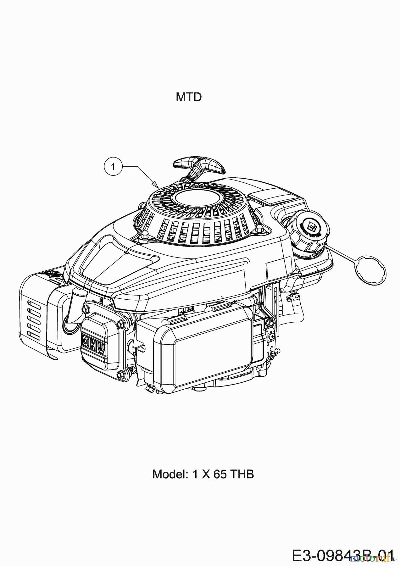 MTD Motorhacken T/245 21E-25MC678 (2020) Motor MTD