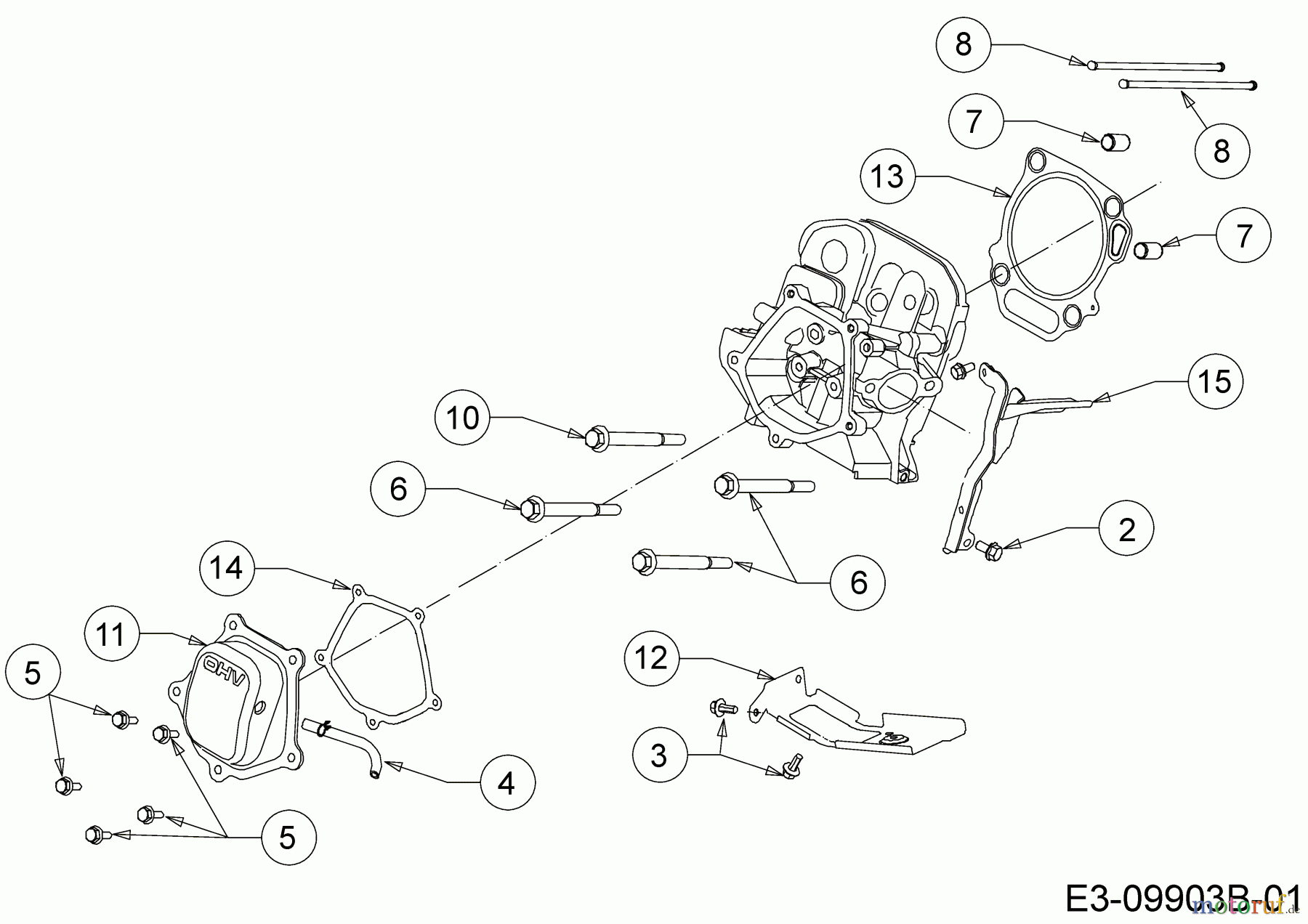  MTD-Motoren Horizontal 683-WHA 752Z683-WHA  (2020) Ventildeckel