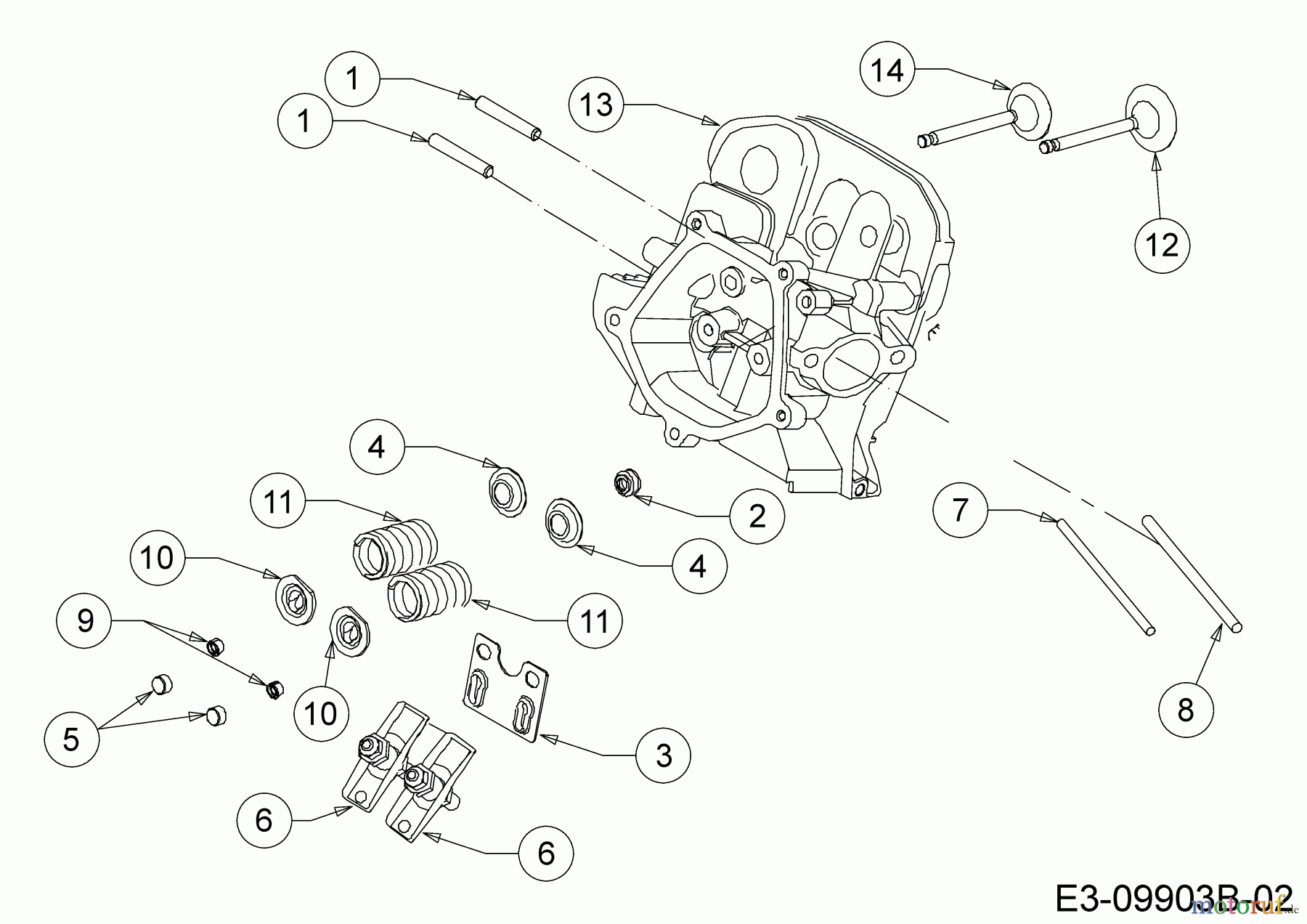  MTD-Motoren Horizontal 683-WHA 752Z683-WHA  (2020) Zylinderkopf