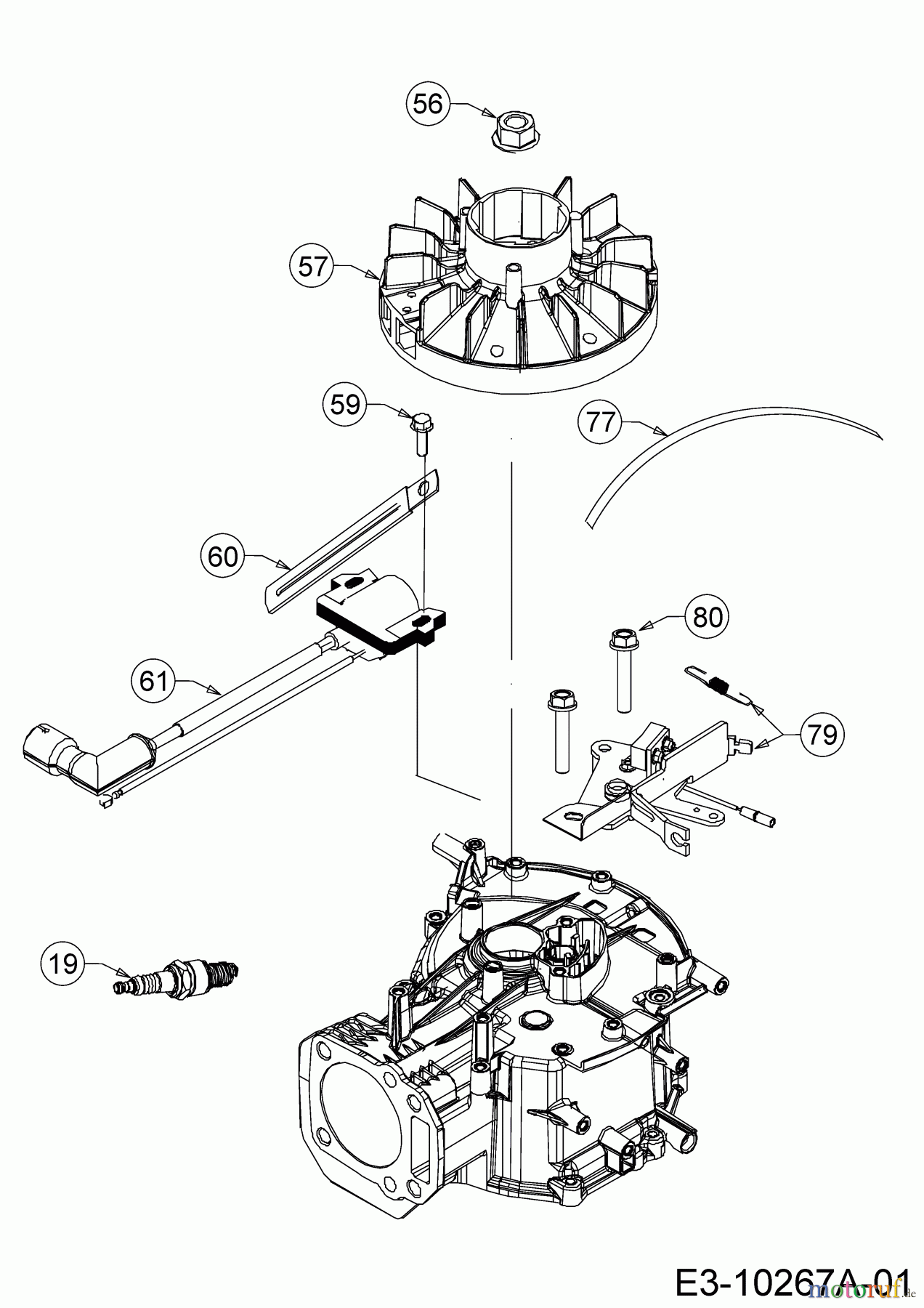  MTD-Motoren Vertikal 5X70RHA 752Z5X70RHA  (2019) Zündung