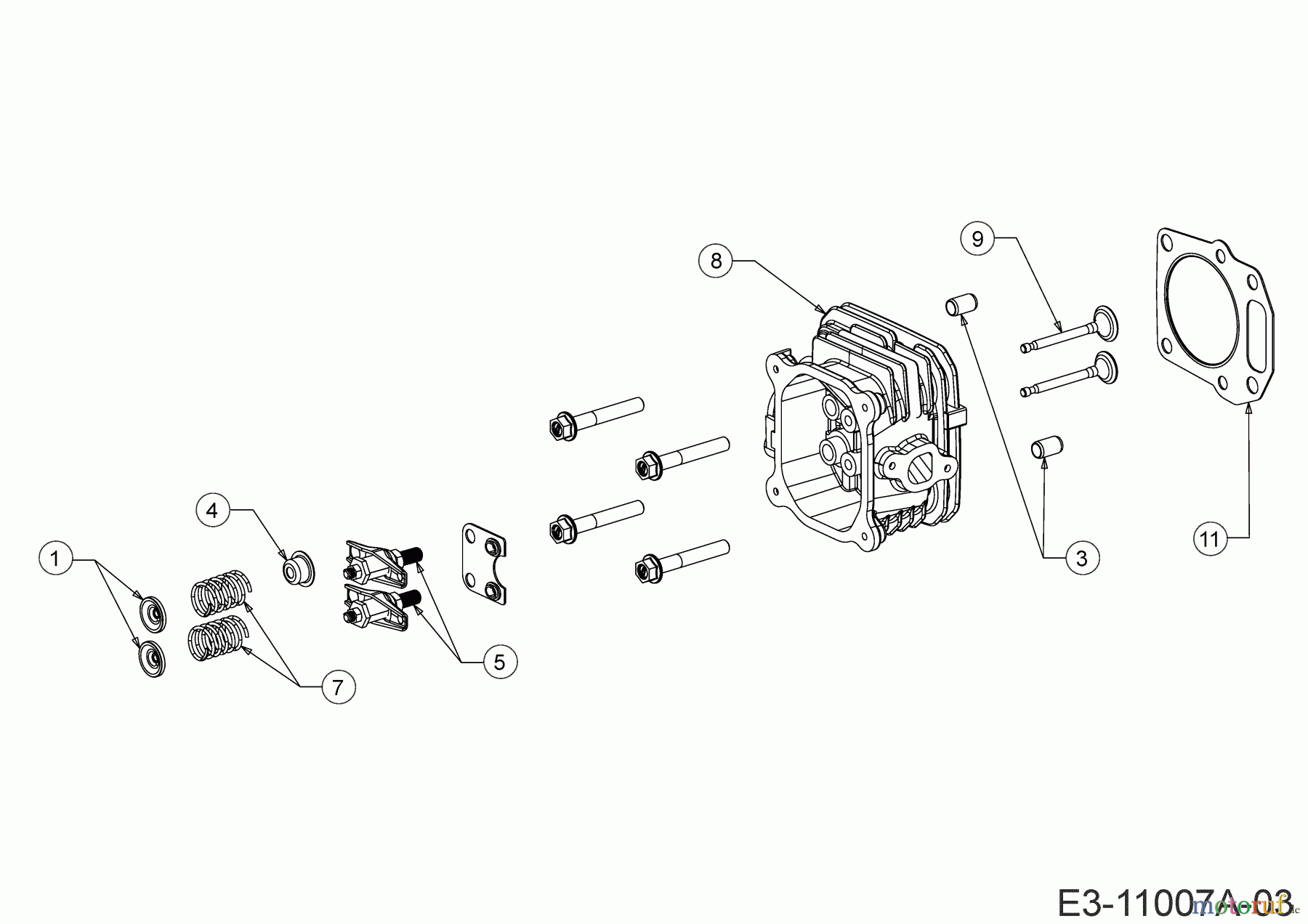  MTD-Motoren Vertikal 5X65RHB 752Z5X65RHB (2019) Zylinderkopf