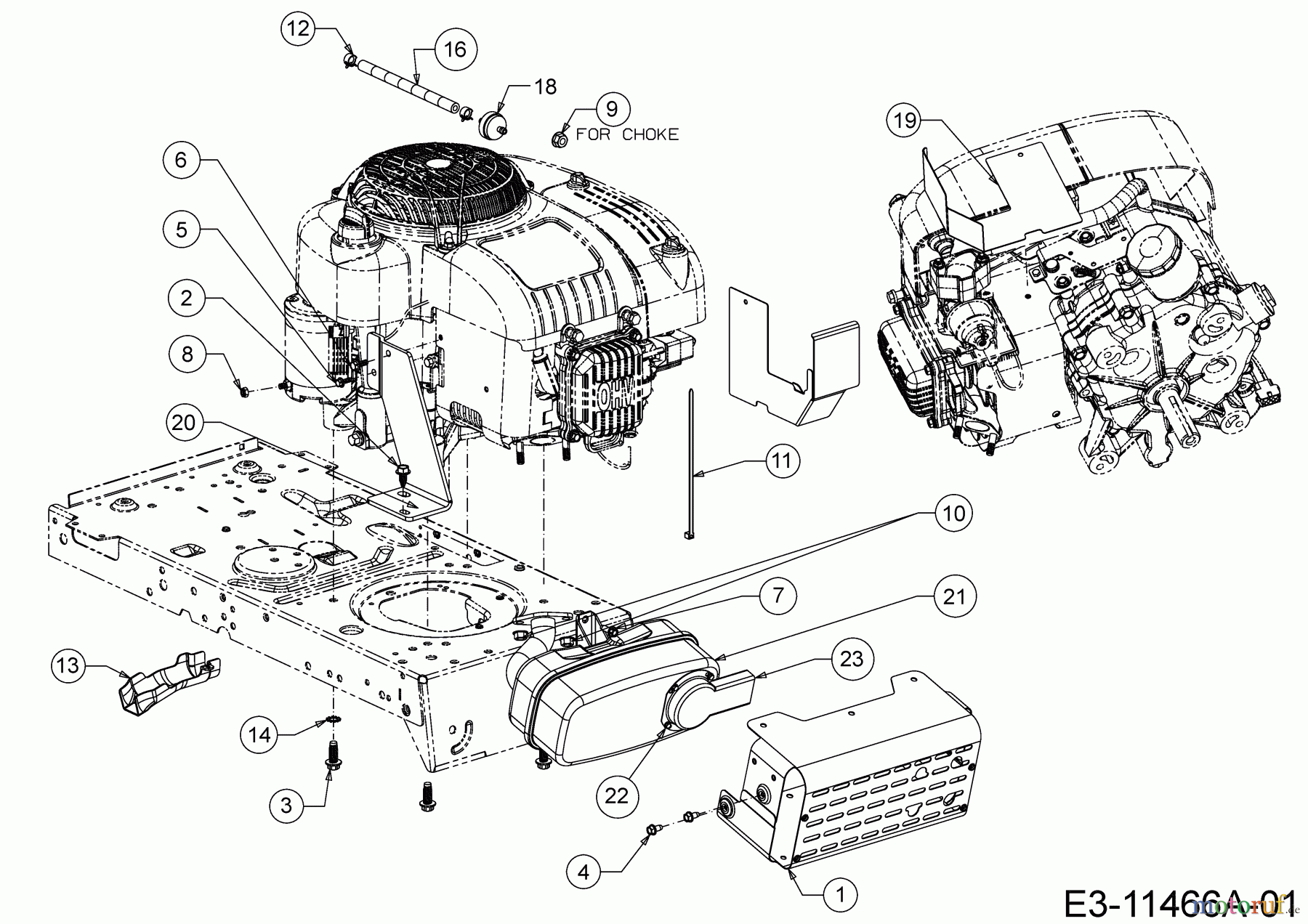  Riwall Rasentraktoren RLT 92 H 13A2715E676  (2019) Motorzubehör