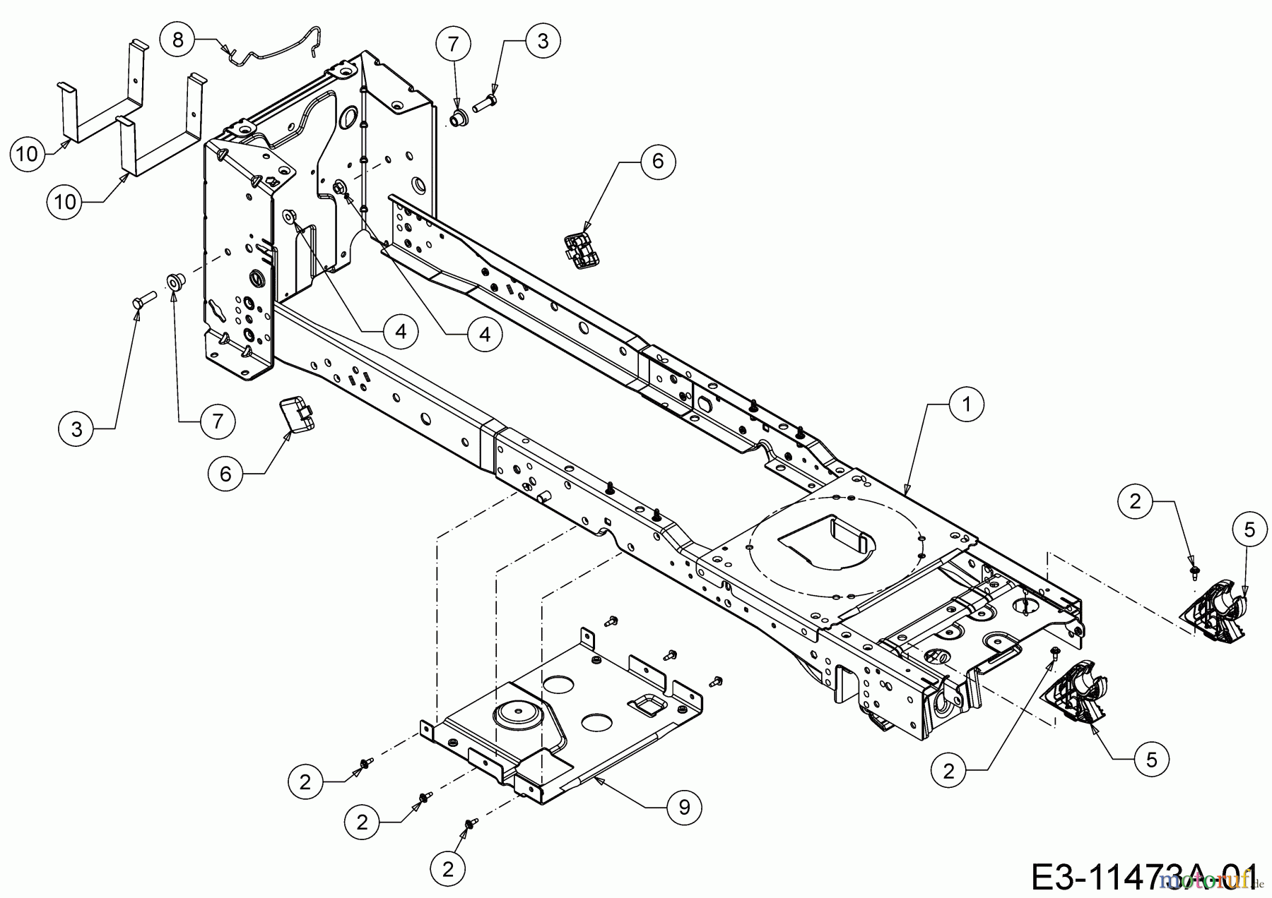  Greenbase Rasentraktoren V 162 C 13A8A1KF618 (2019) Rahmen