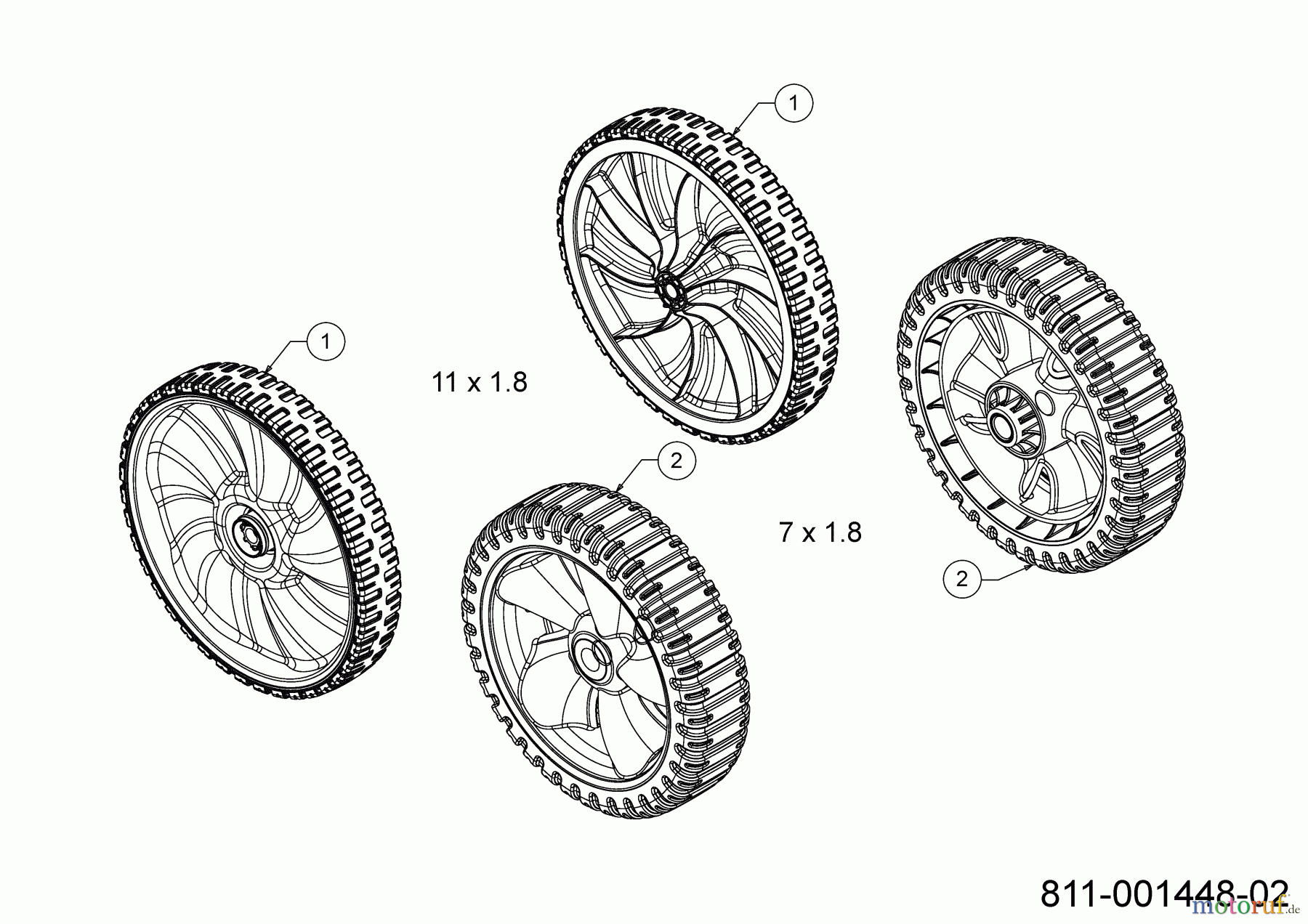  MTD Motormäher Yard Machines 21