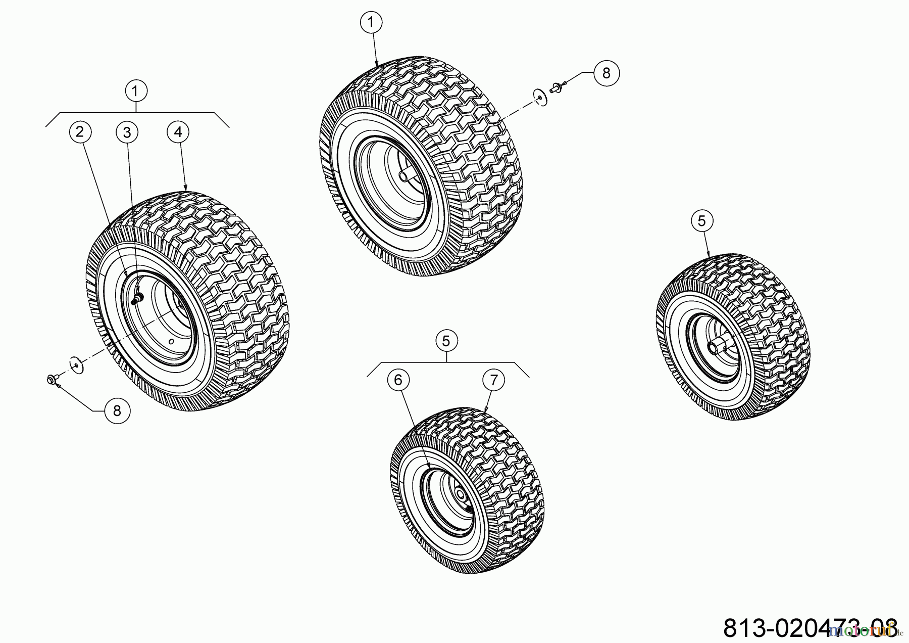  Verts Loisirs Rasentraktoren VL 117 H 13ATA1KT617 (2021) Räder 15x6 + 20x8