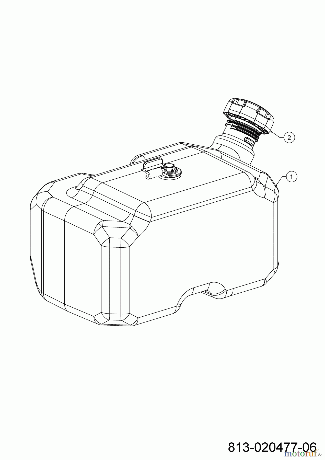  Gartenland Rasentraktoren GL 22.0/106 H 13CAA1KR640 (2022) Tank