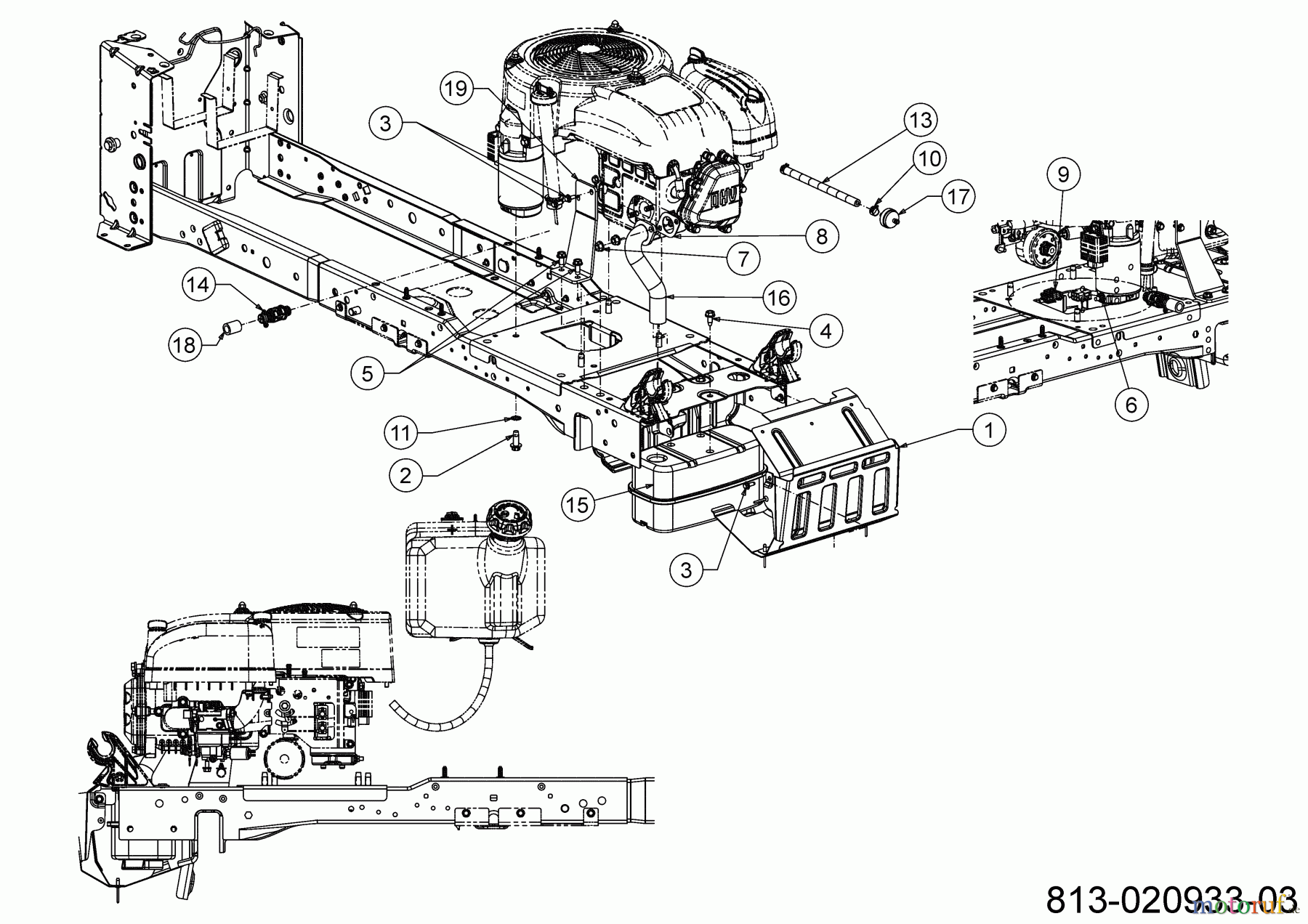  Greenbase Rasentraktoren V 162 C 13B8A1KF618 (2021) Motorzubehör