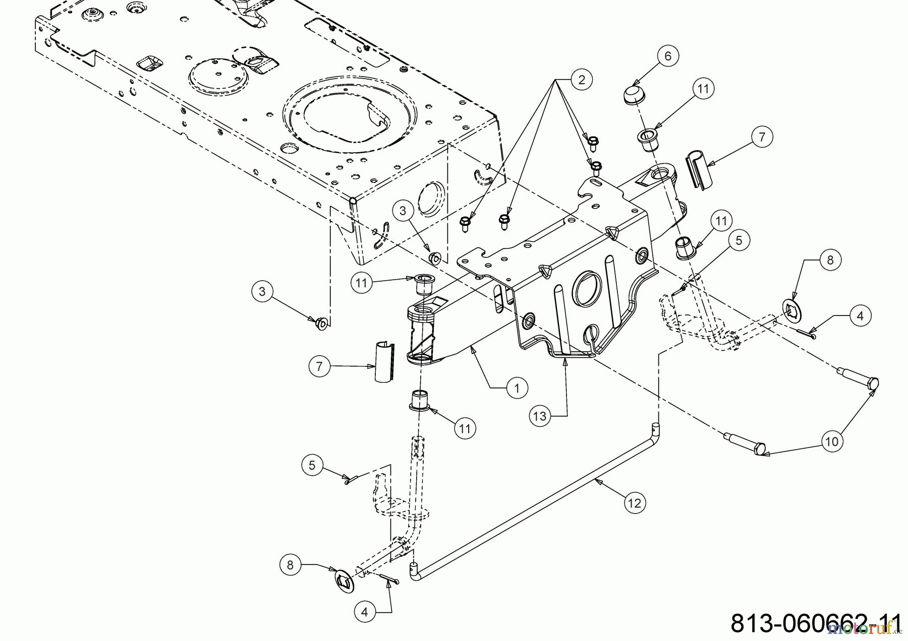  Tigara Rasentraktoren TG 15 / 96 HEM 13BB79KF649 (2021) Vorderachse