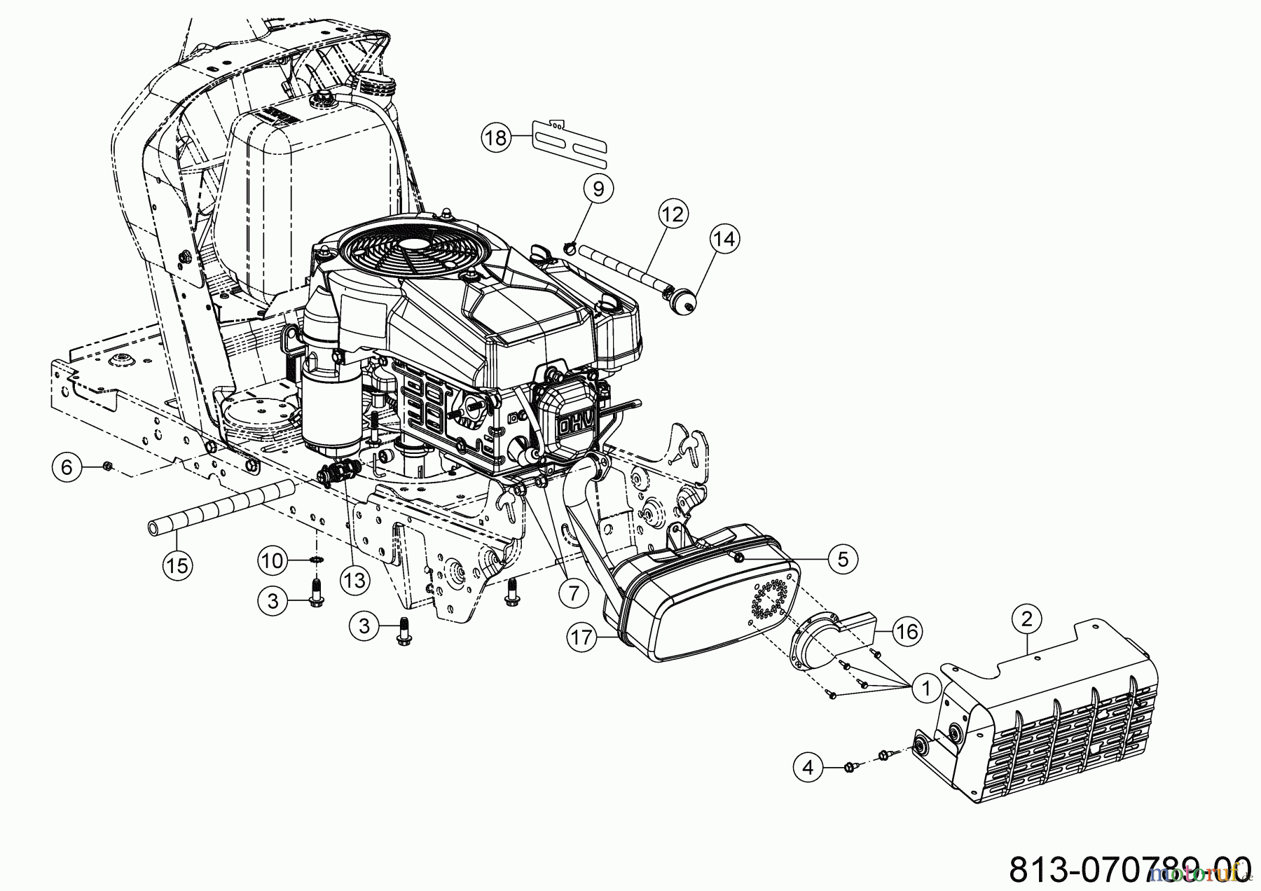  MTD Rasentraktoren MTD 76 13B7765C600 (2021) Motorzubehör