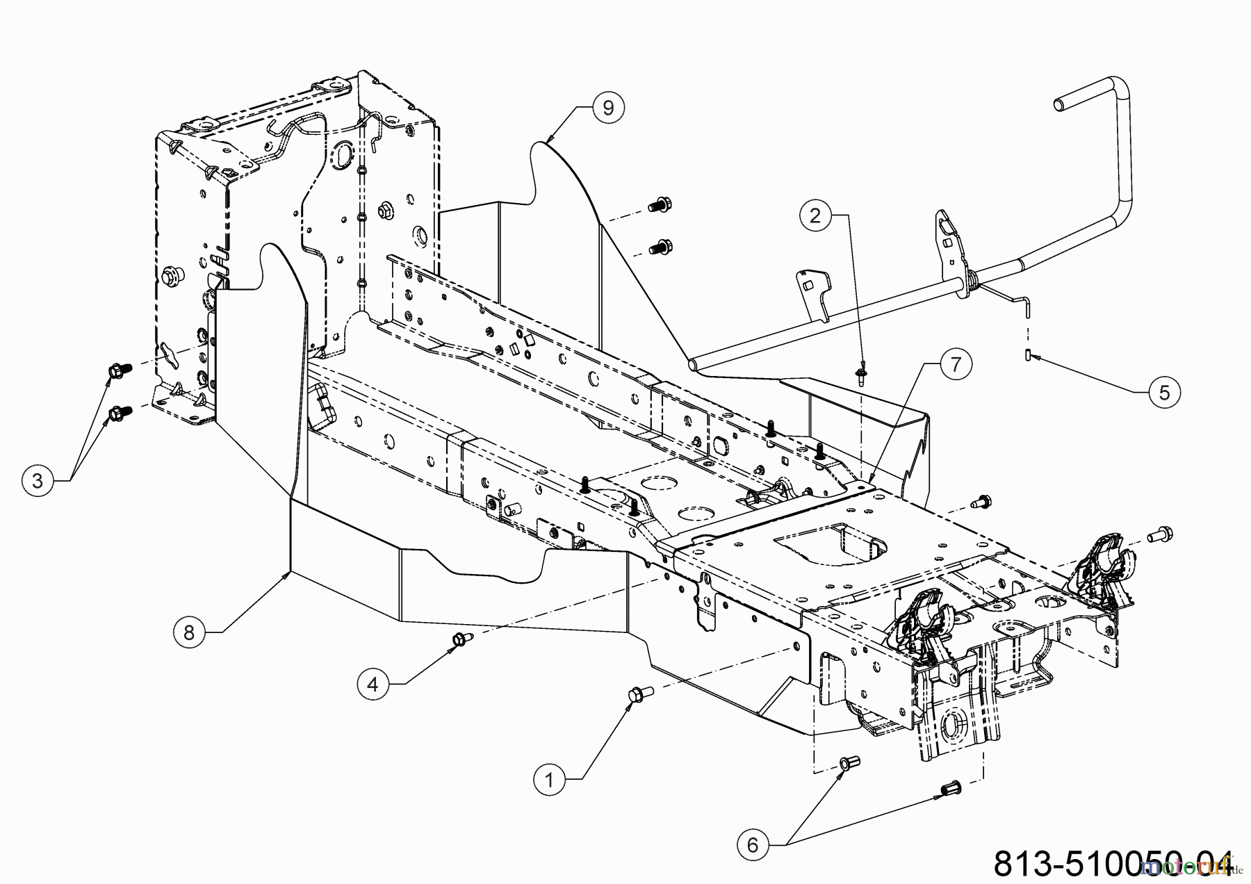  Verts Loisirs Rasentraktoren VL 117 H 13ATA1KT617 (2021) Keilriemenschutz