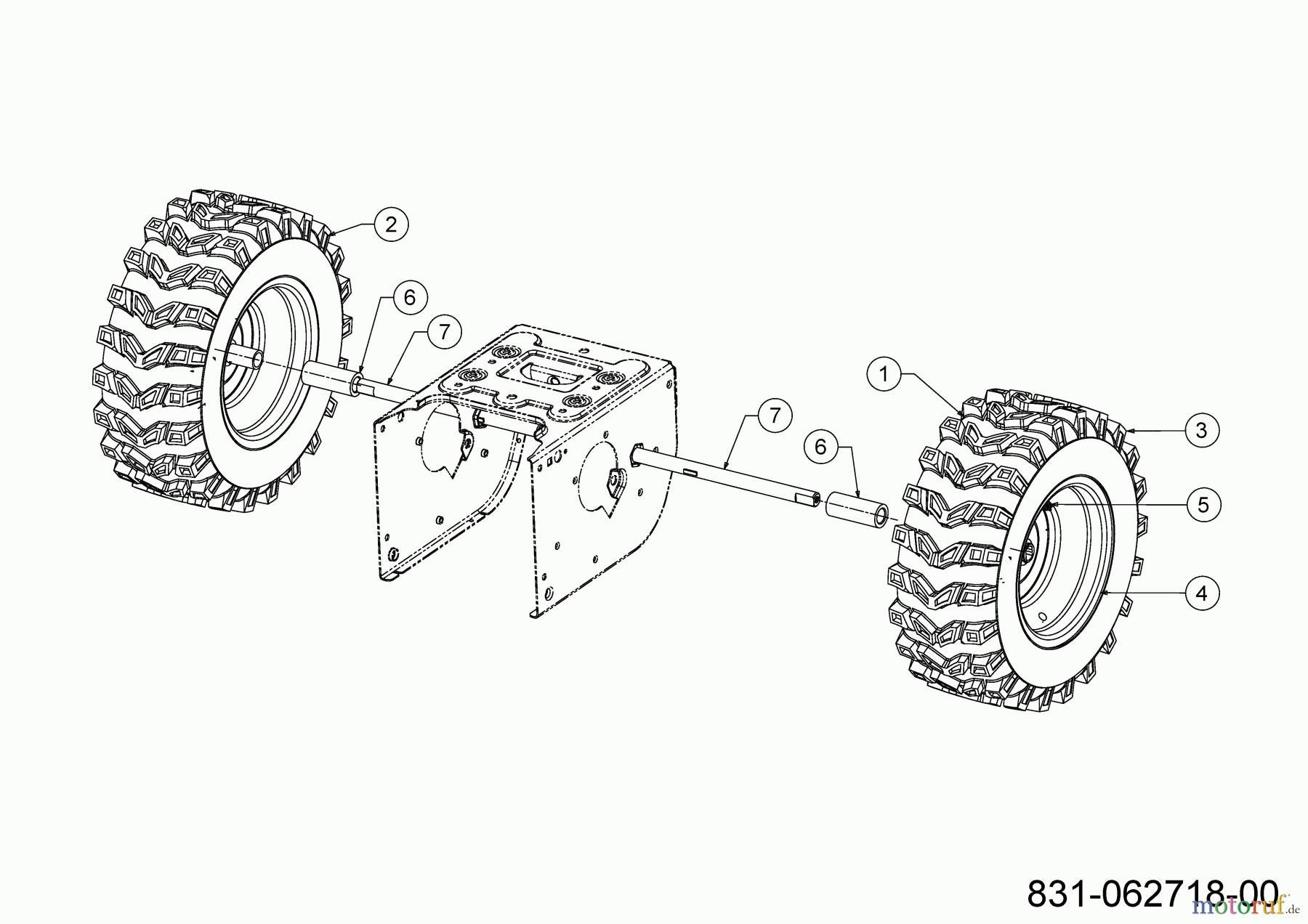  MTD Schneefräsen Optima ME 76 31AY5ES5678 (2024) Räder 16x6.5x8